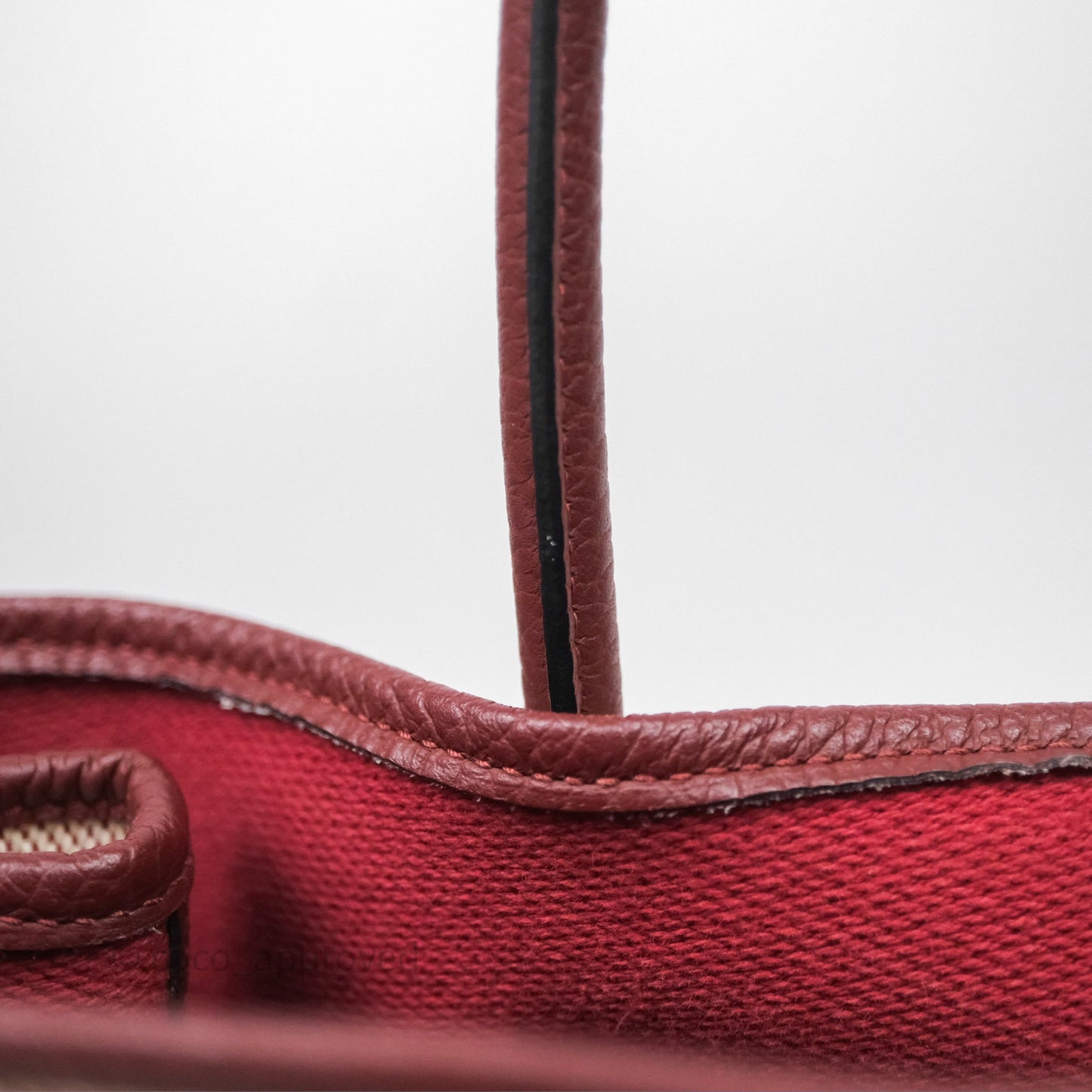 Hermes Garden Party 36 Ecru/ Rouge H 55 Palladium Hardware