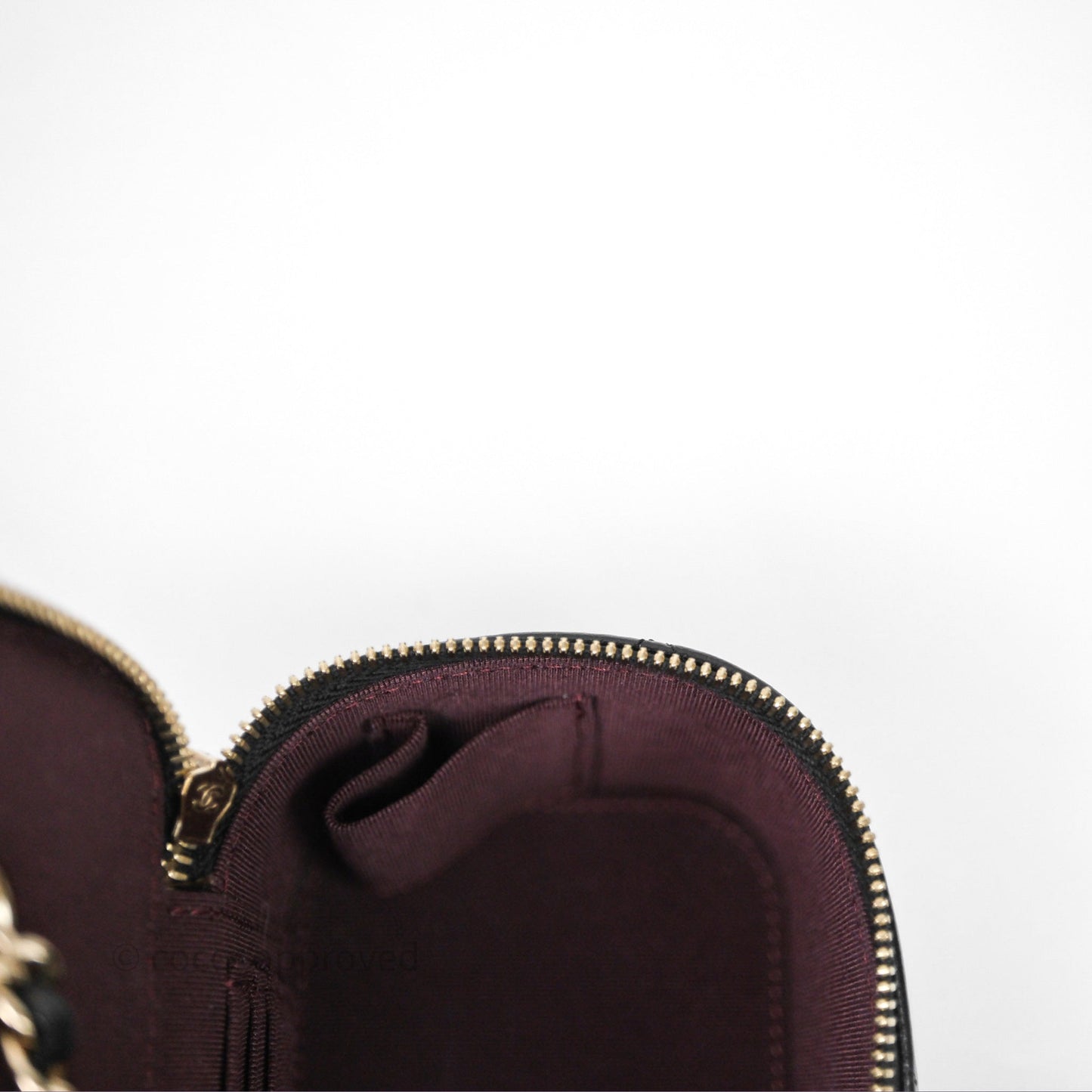 Chanel Classic Vanity with Chain Black Lambskin Gold Hardware