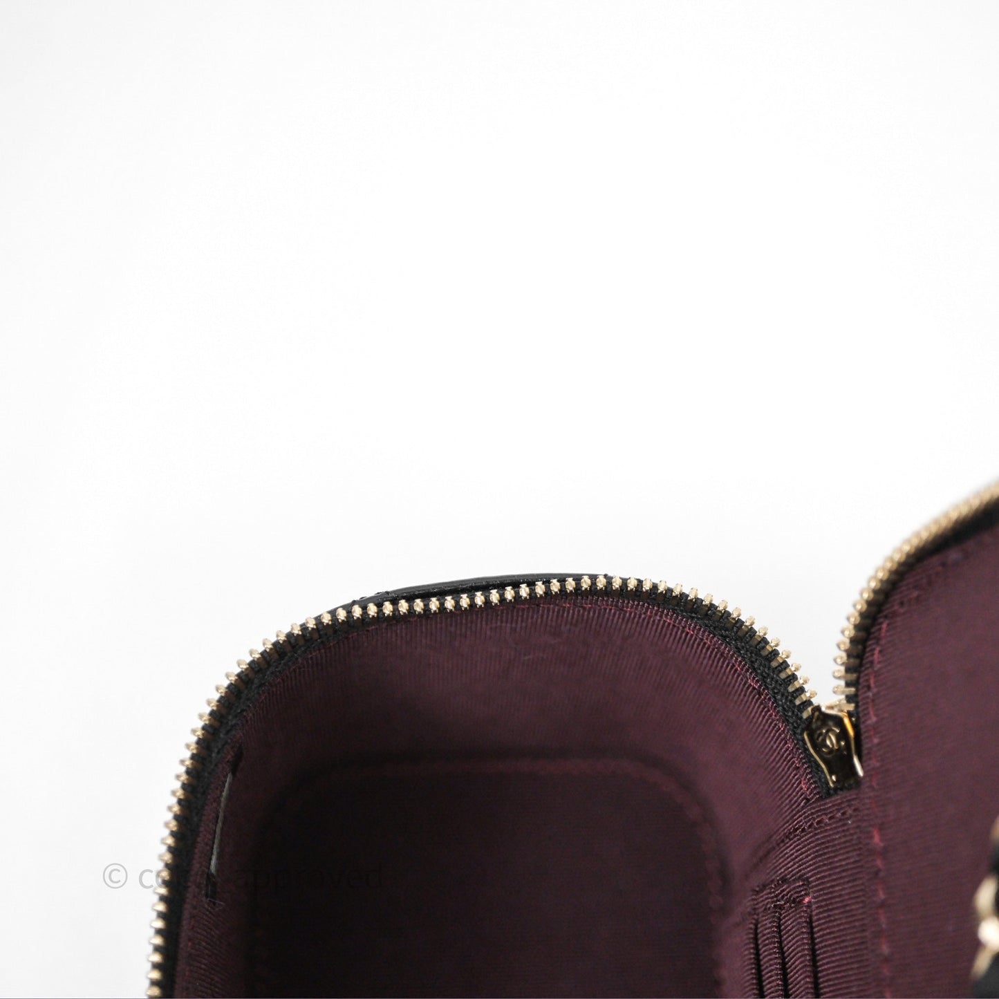 Chanel Classic Vanity with Chain Black Lambskin Gold Hardware
