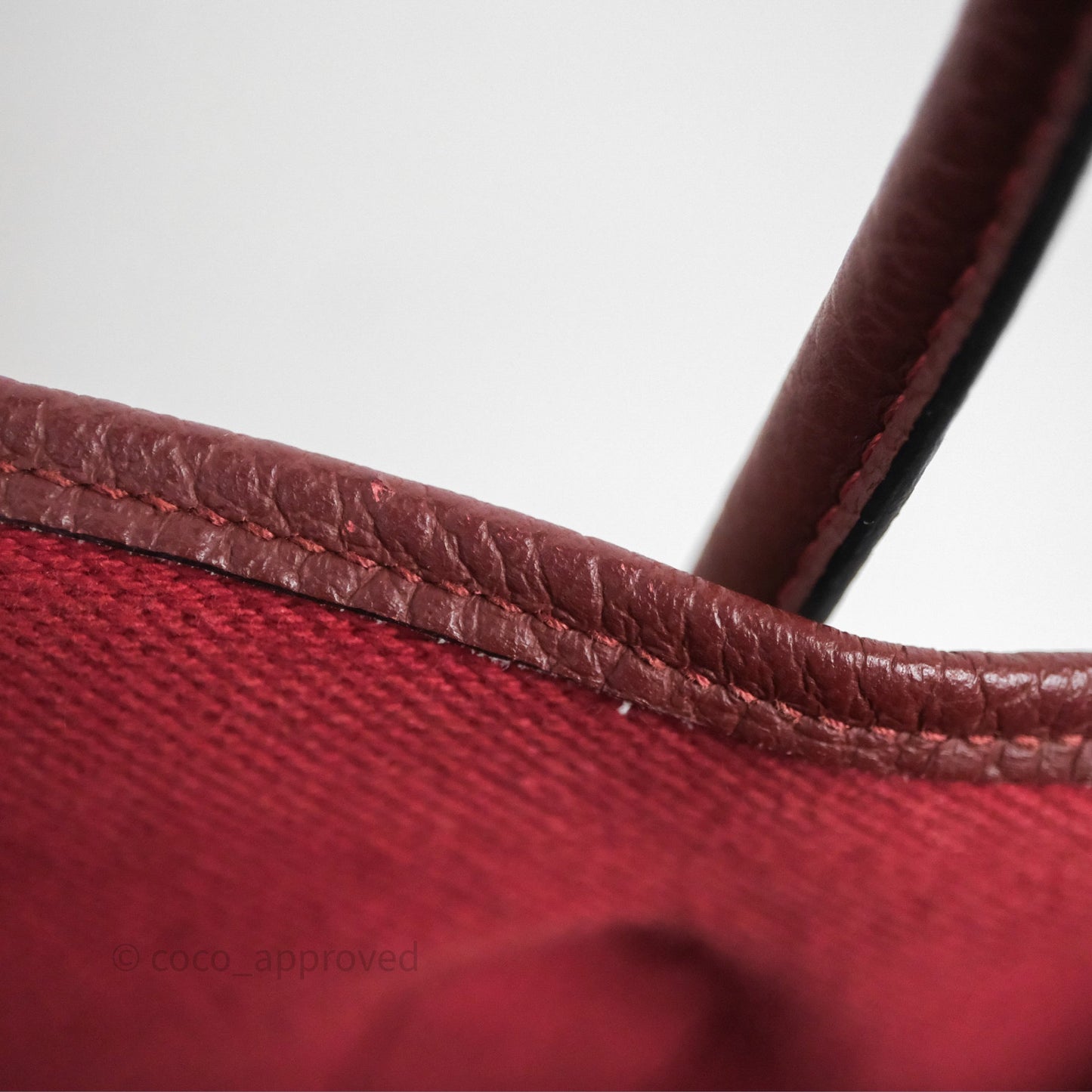 Hermes Garden Party 36 Ecru/ Rouge H 55 Palladium Hardware