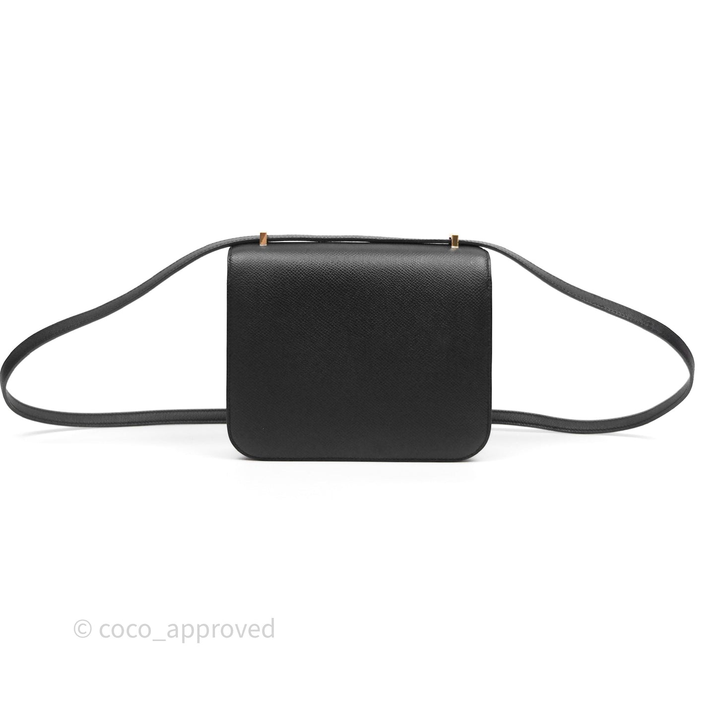 Hermès Constance Mini 18cm Black Epsom Gold Hardware