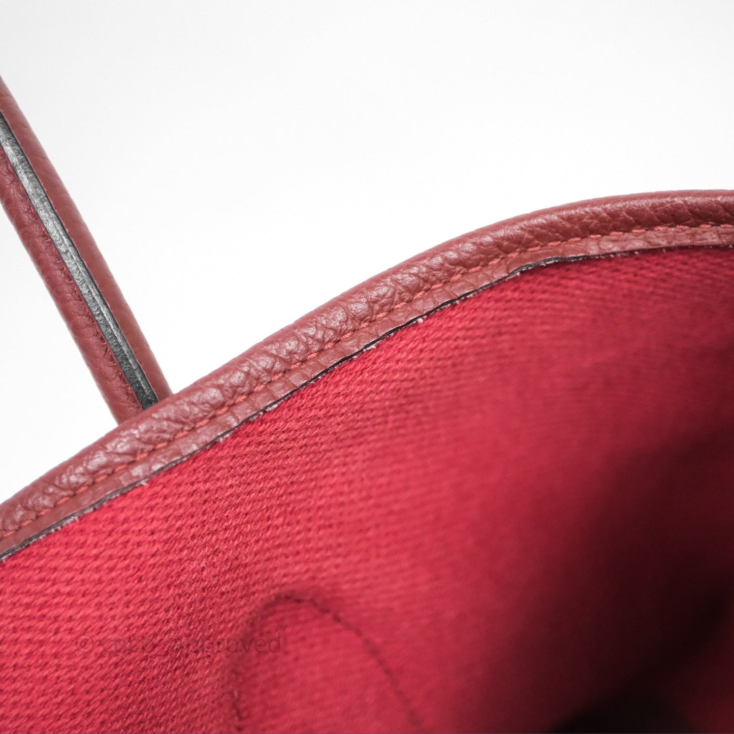 Hermes Garden Party 36 Ecru/ Rouge H 55 Palladium Hardware