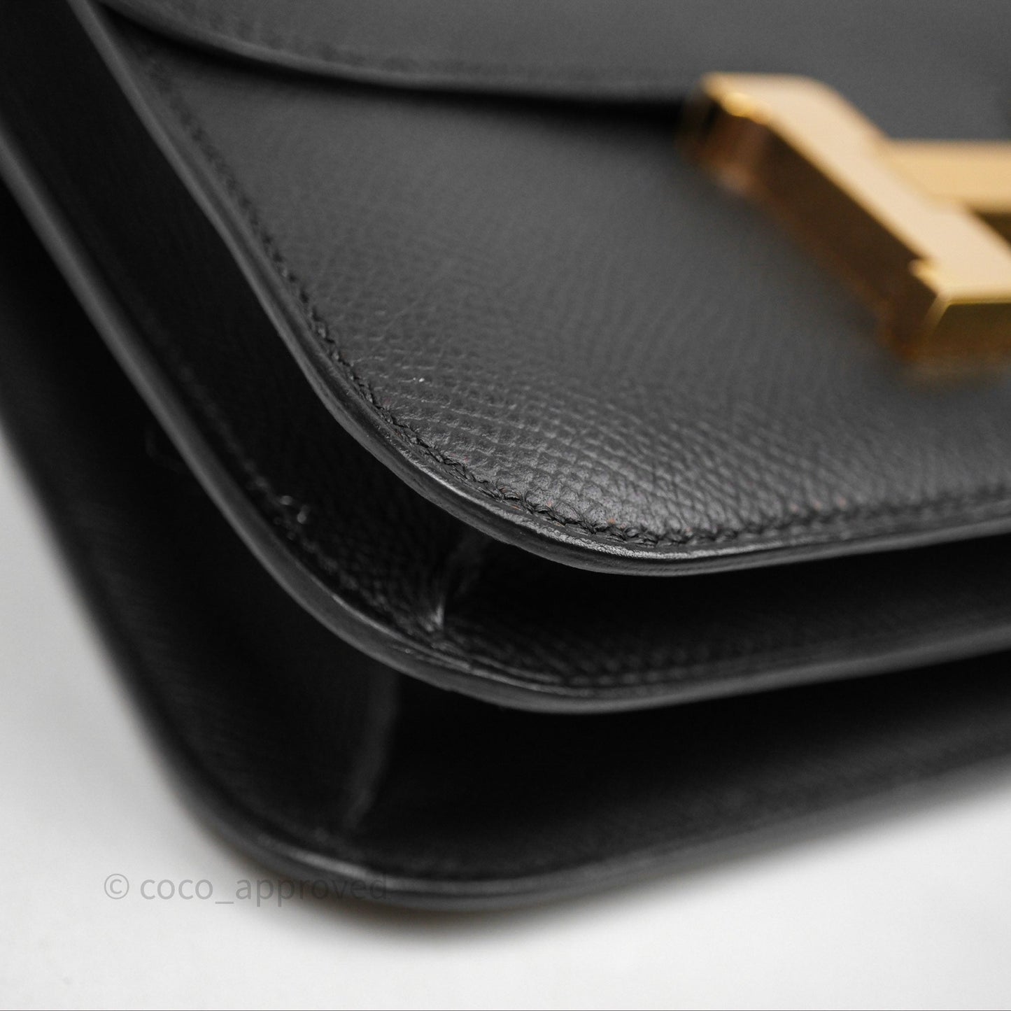 Hermès Constance Mini 18cm Black Epsom Gold Hardware