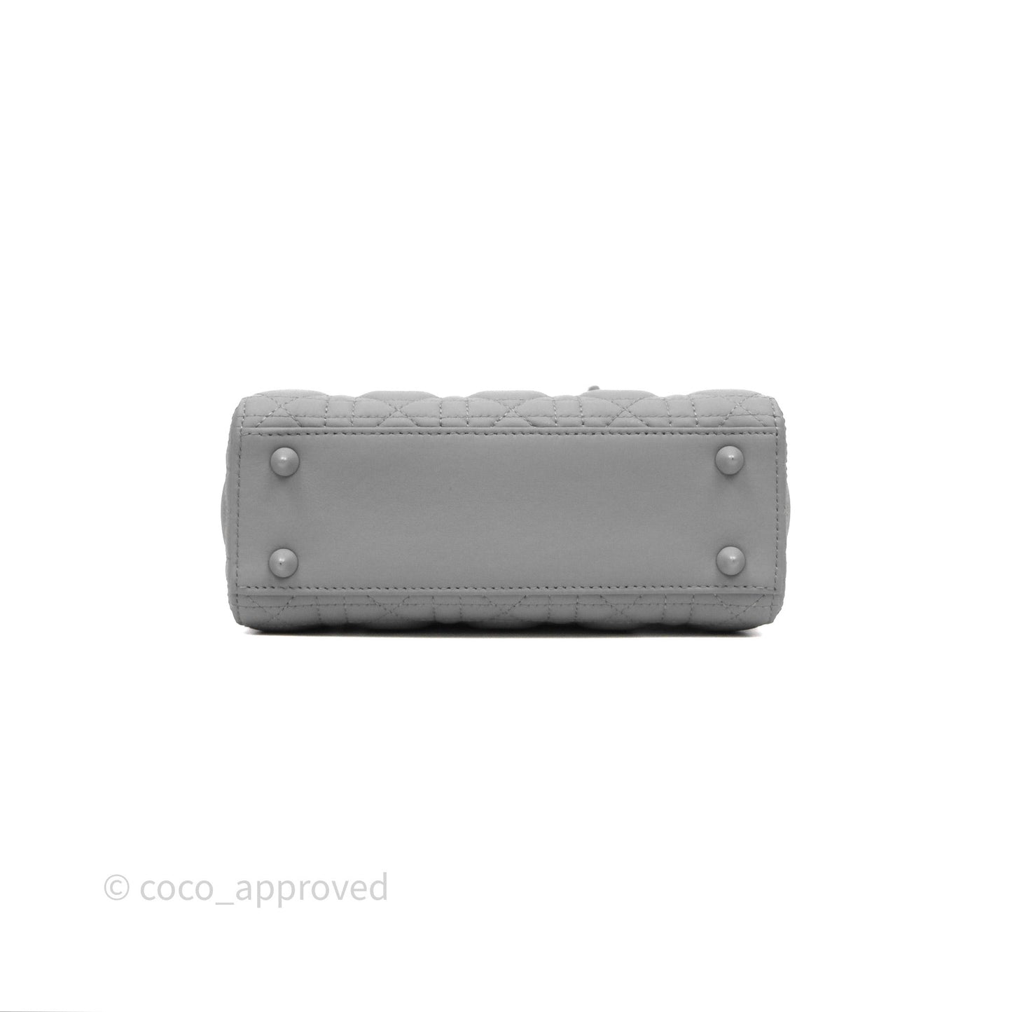 Christian Dior Small Lady Dior My ABCDior Bag Ultra Matte Gray Cannage Calfskin