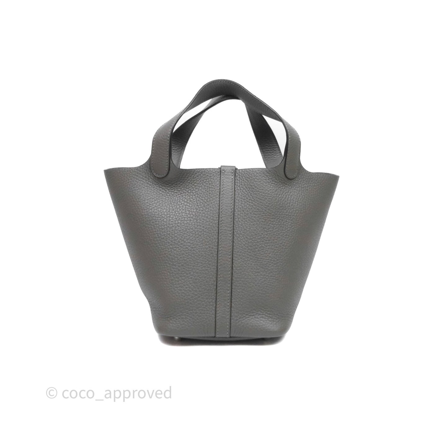 Hermès Picotin 18 Gris Meyer 0L Clemence Palladium Hardware