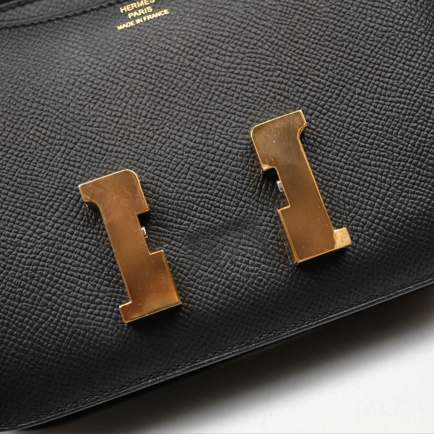 Hermès Constance Mini 18cm Black Epsom Gold Hardware