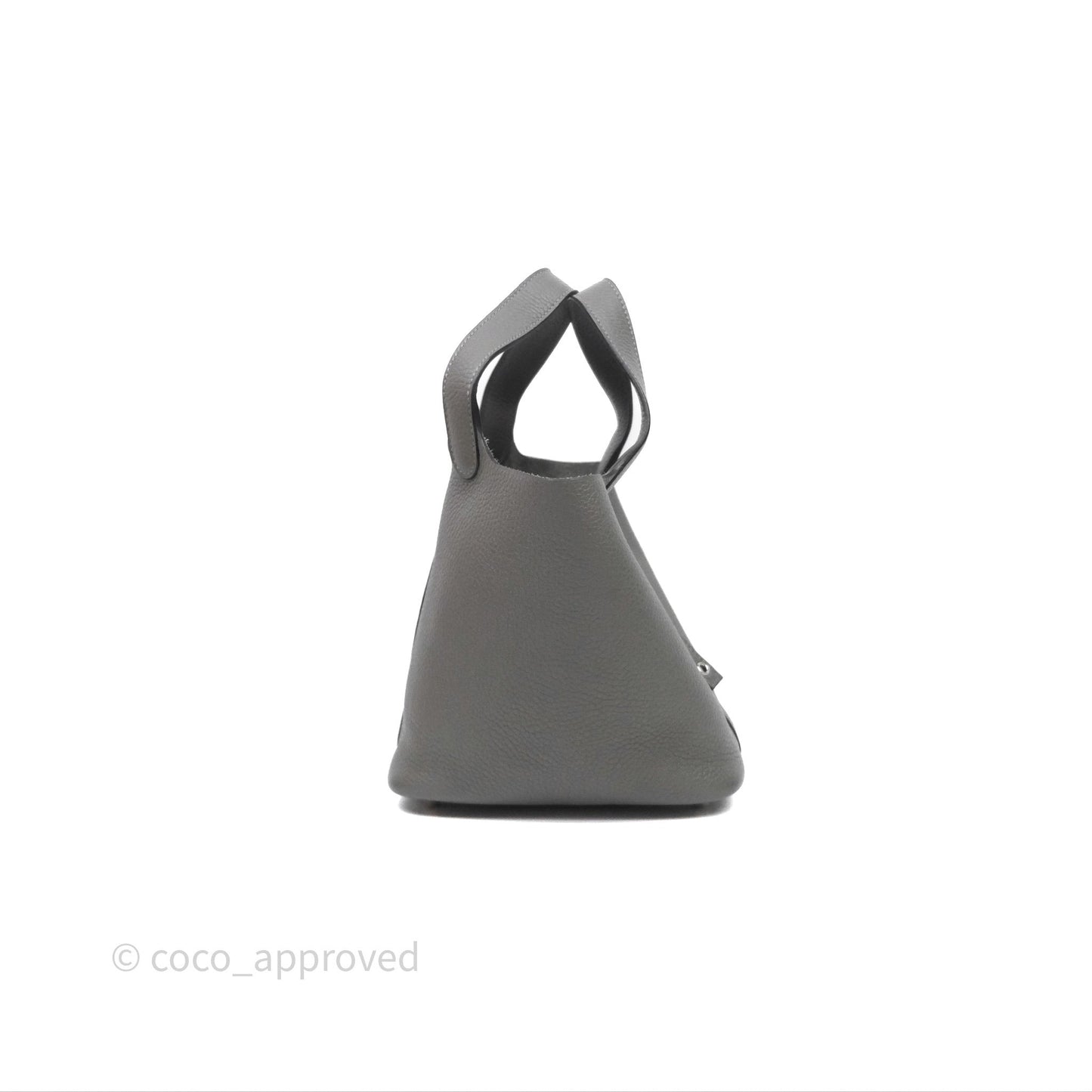 Hermès Picotin 18 Gris Meyer 0L Clemence Palladium Hardware
