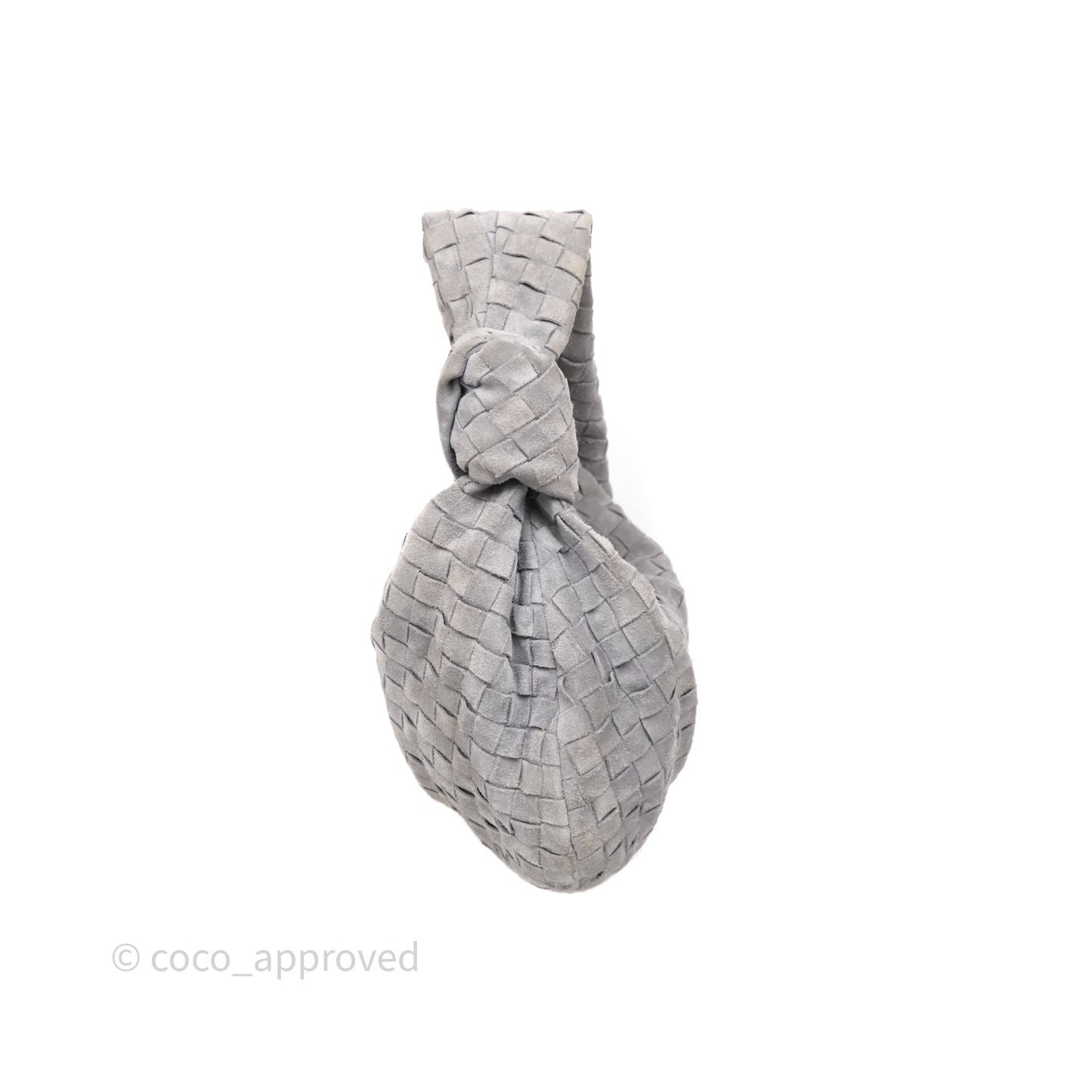 Bottega Veneta Teen Jodie Grey Intrecciato Suede