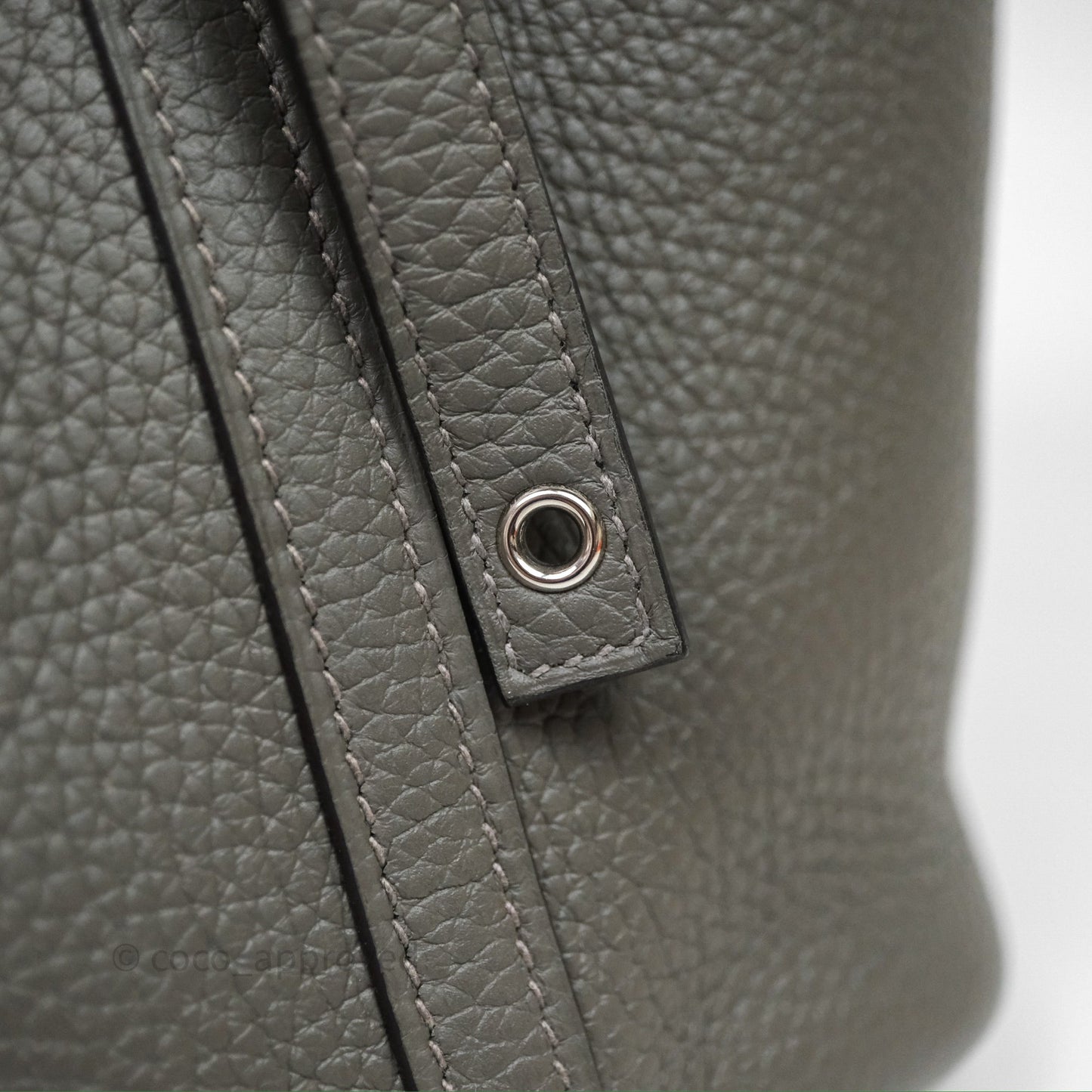 Hermès Picotin 18 Gris Meyer 0L Clemence Palladium Hardware
