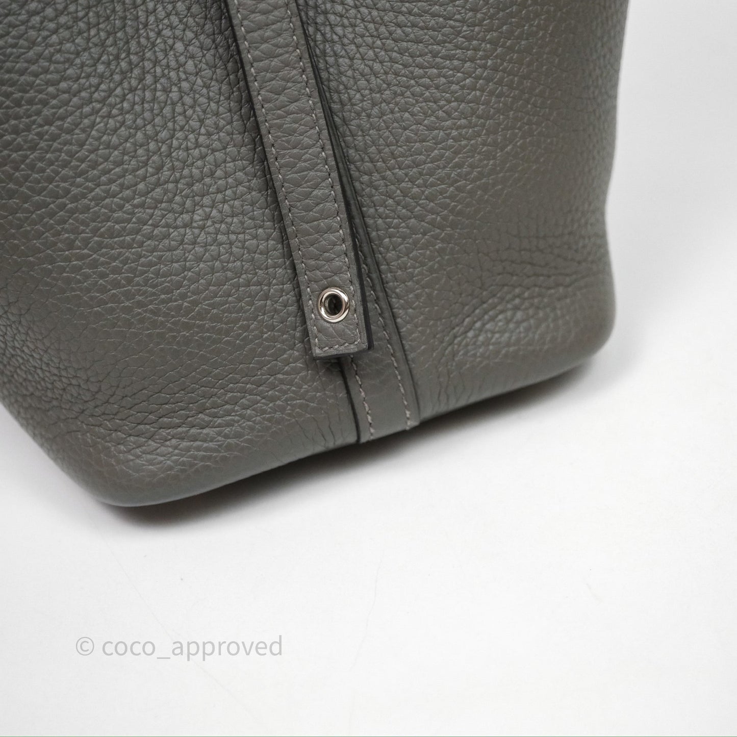 Hermès Picotin 18 Gris Meyer 0L Clemence Palladium Hardware