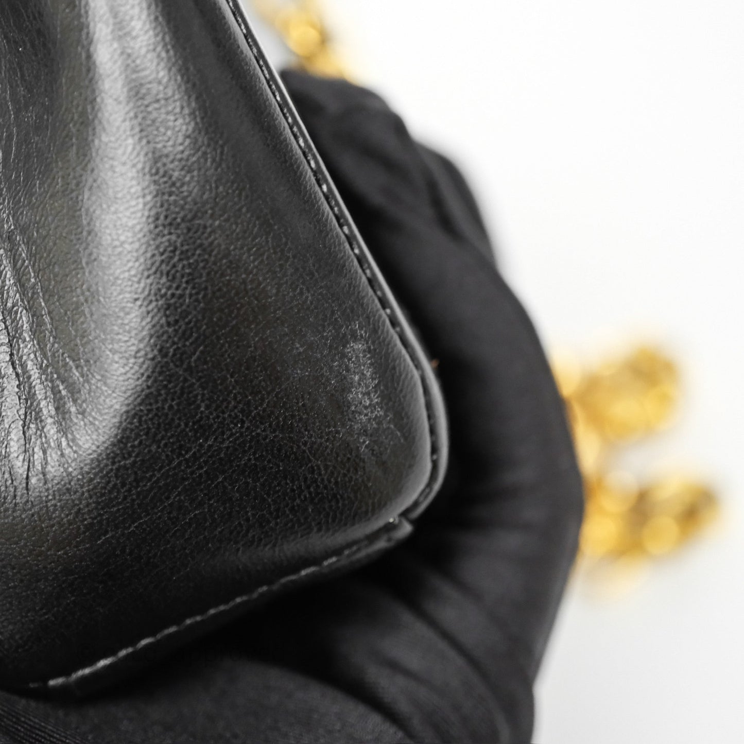 Chanel Vintage Small Diana Flap Black Lambskin 24K Gold Hardware