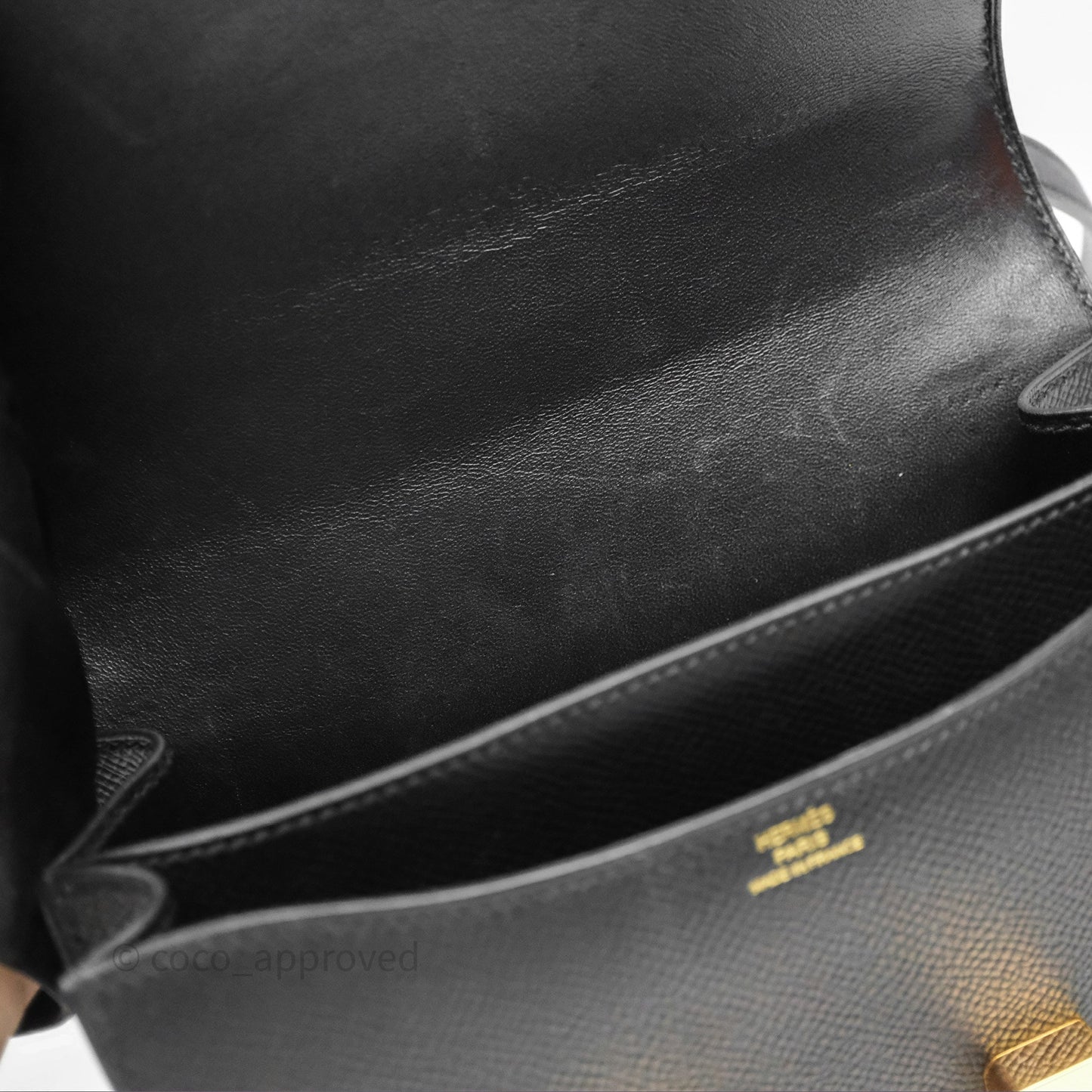 Hermès Constance Mini 18cm Black Epsom Gold Hardware