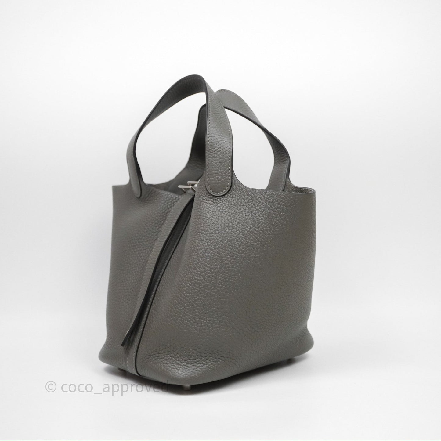 Hermès Picotin 18 Gris Meyer 0L Clemence Palladium Hardware