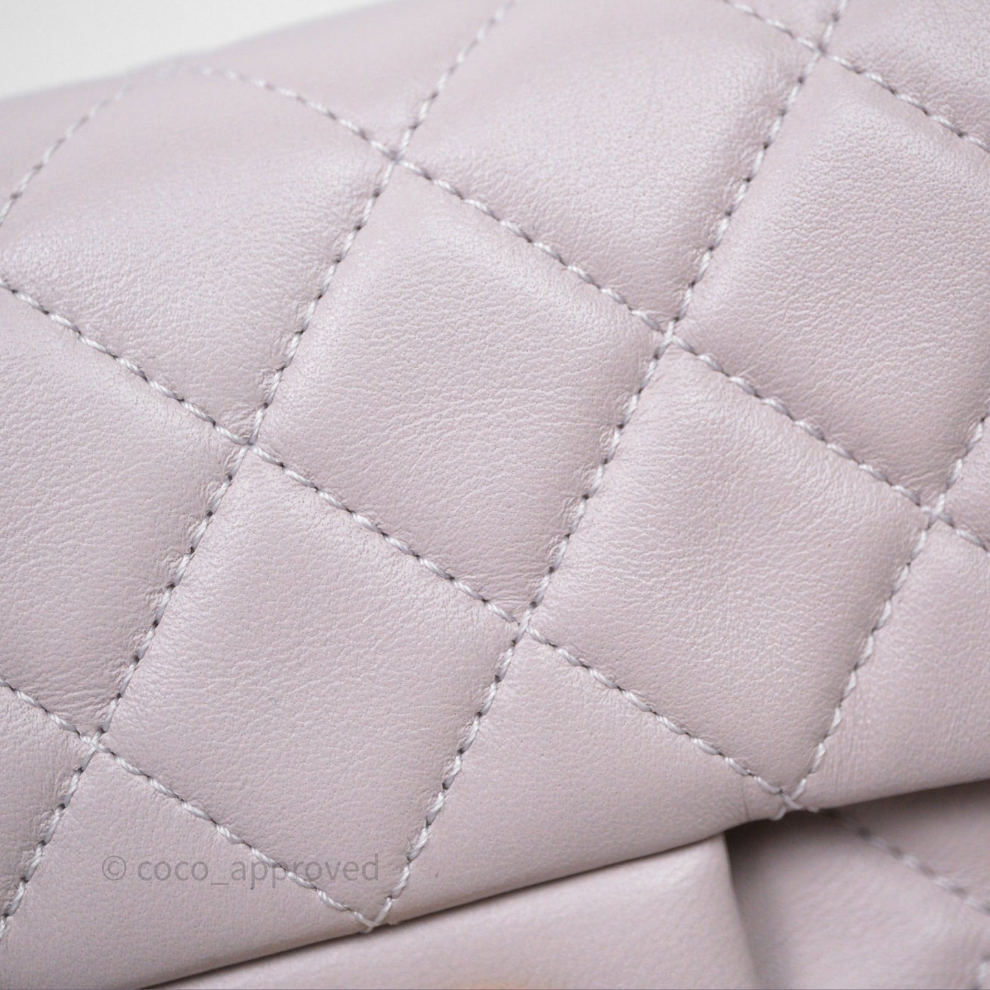 Chanel Mini Rectangular Pearl Crush Lilac Lambskin Aged Gold Hardware