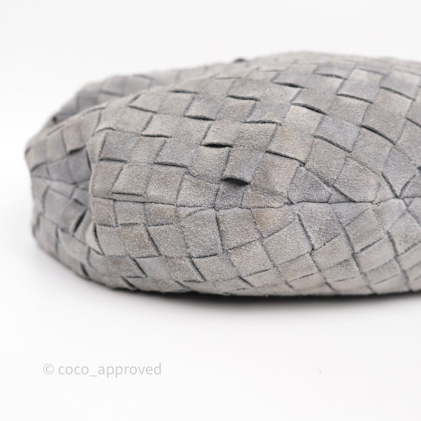 Bottega Veneta Teen Jodie Grey Intrecciato Suede