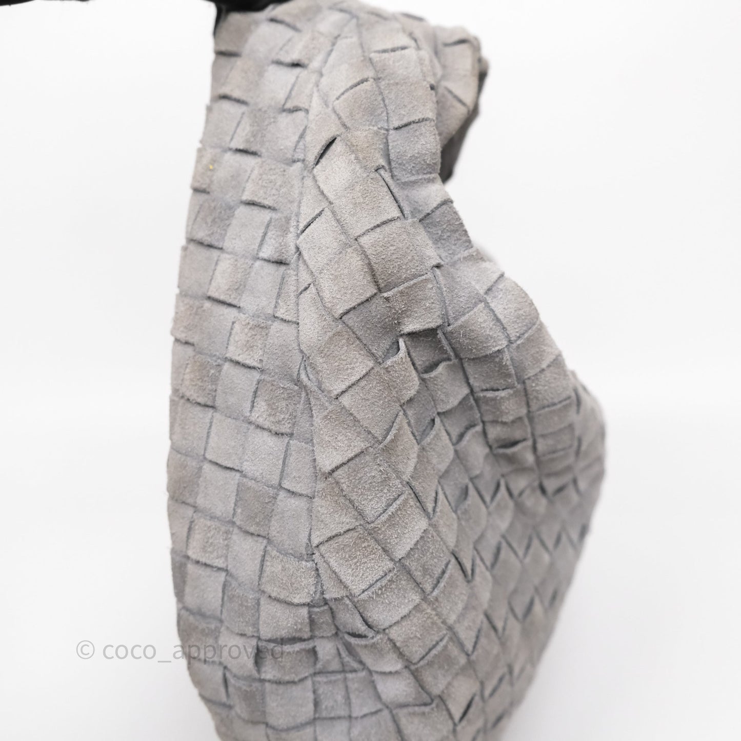 Bottega Veneta Teen Jodie Grey Intrecciato Suede