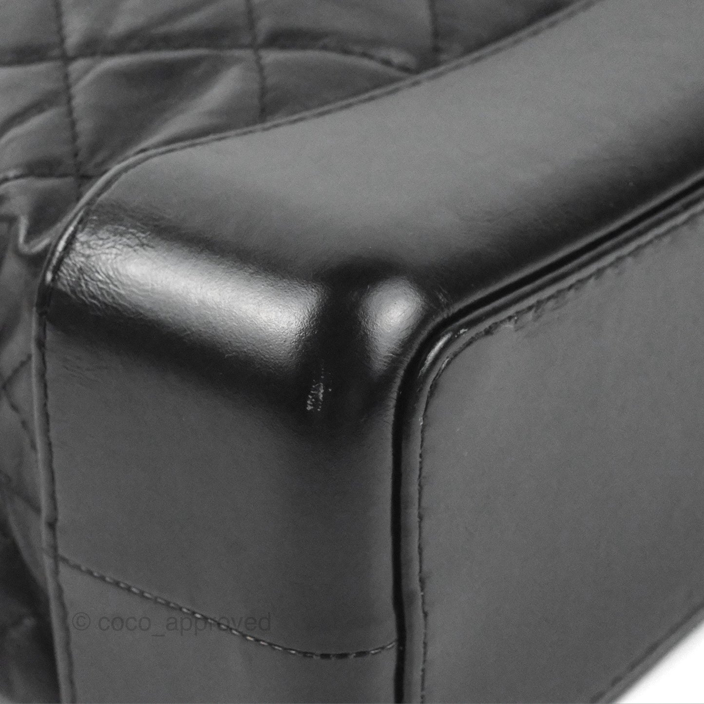 Chanel Medium Gabrielle Backpack Black Aged Calfskin