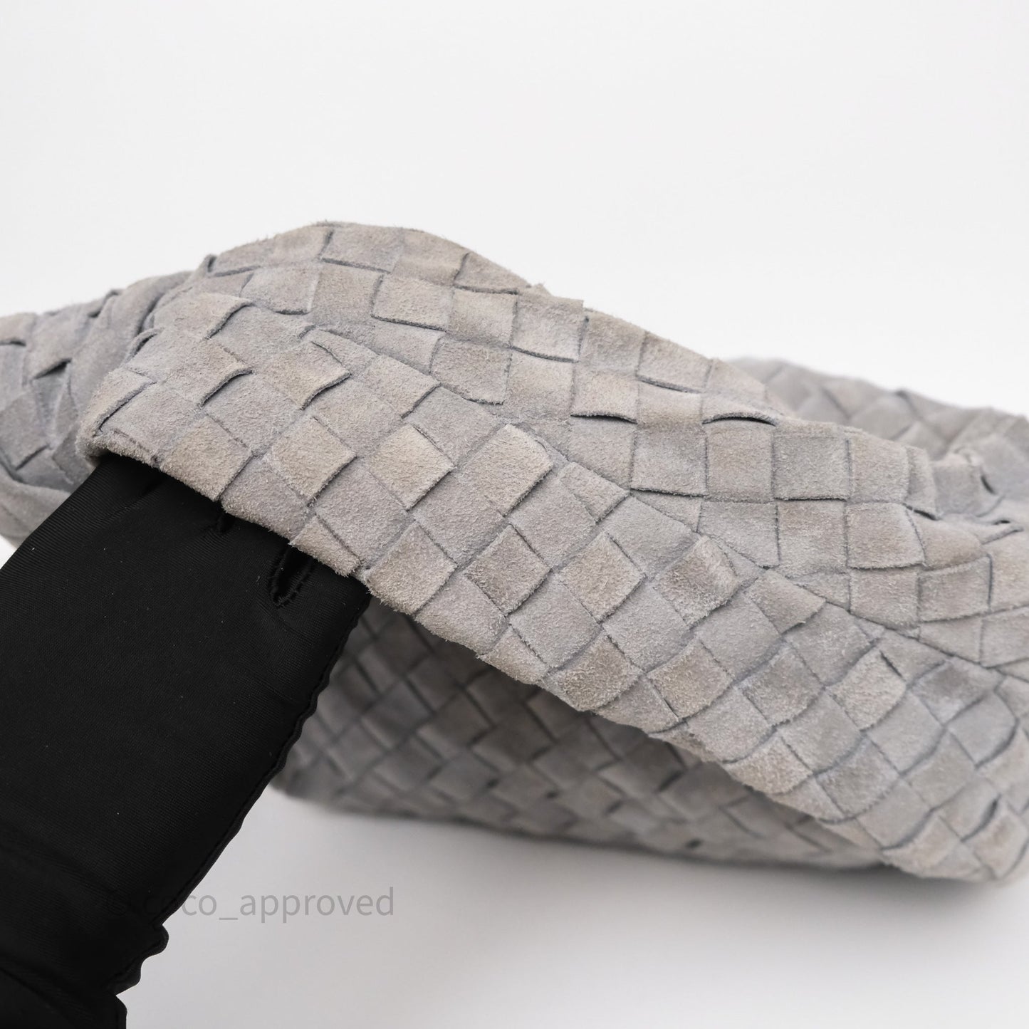 Bottega Veneta Teen Jodie Grey Intrecciato Suede