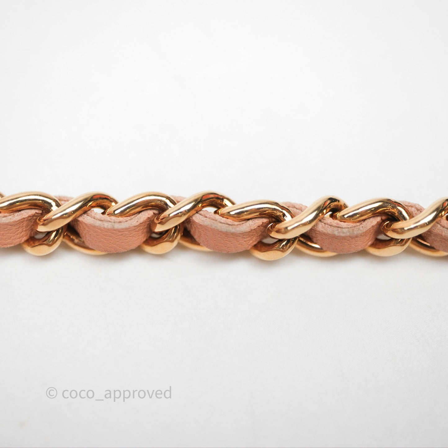 Chanel Quilted Frame Wallet On Chain WOC Beige Lambskin Rose Gold Hardware