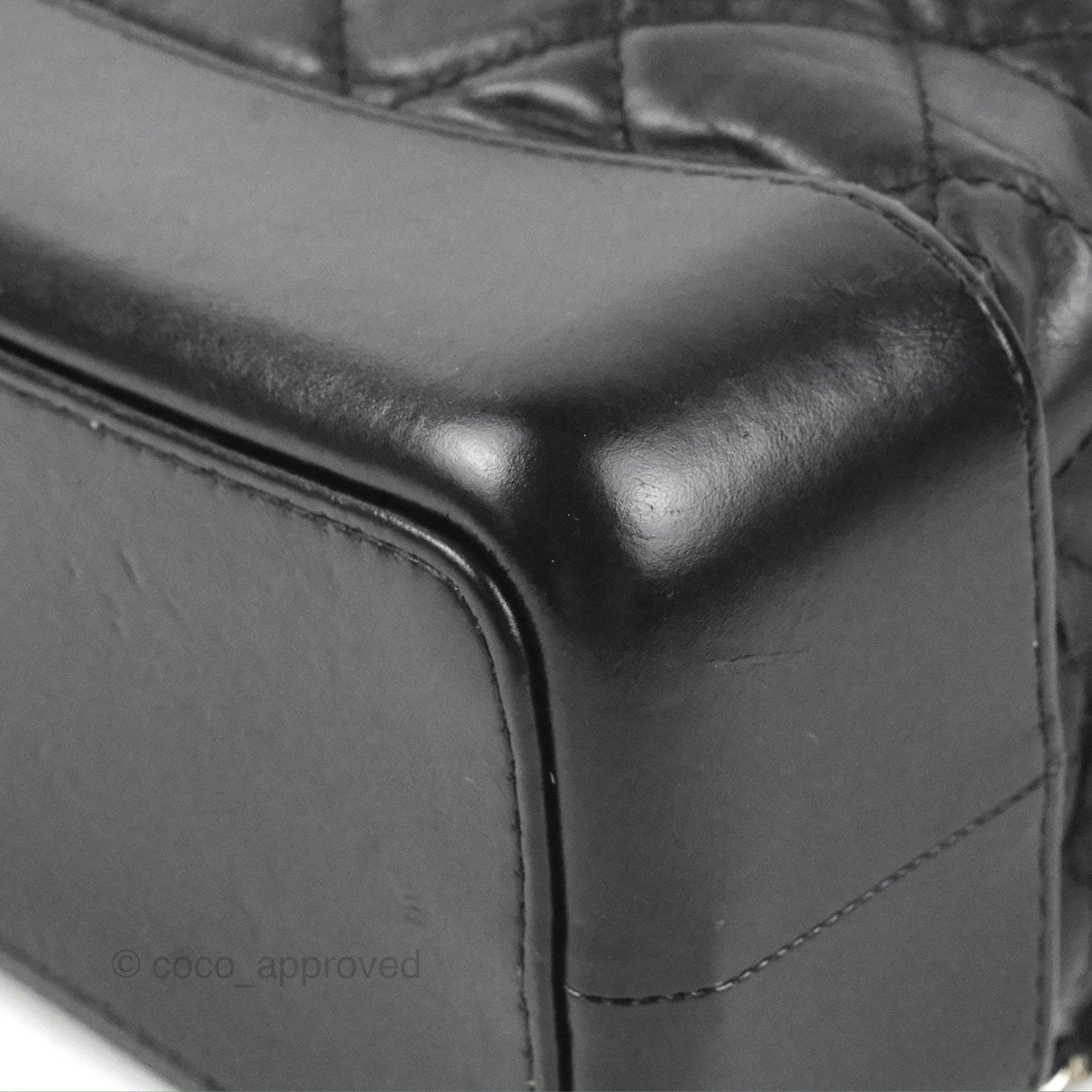 Chanel Medium Gabrielle Backpack Black Aged Calfskin