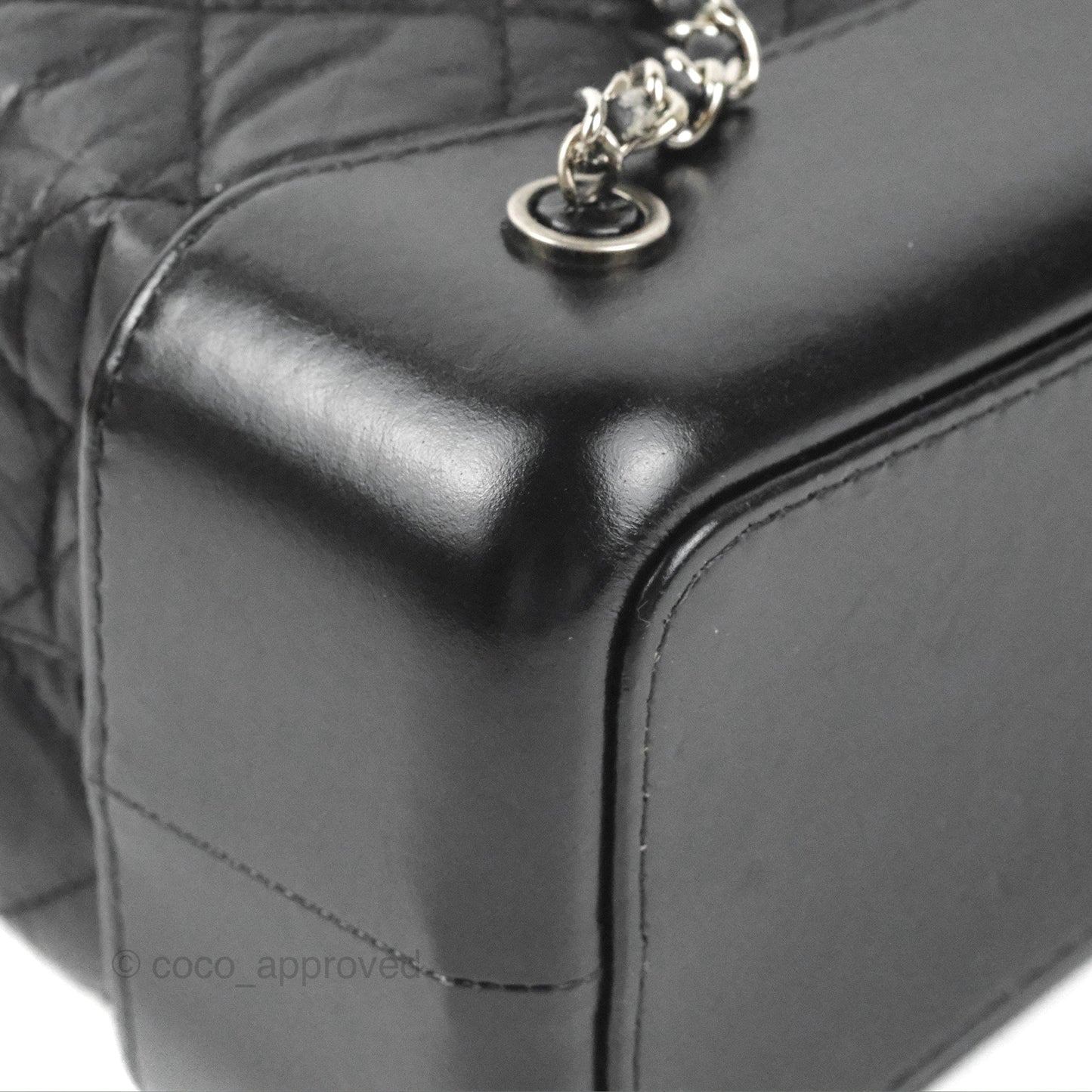Chanel Medium Gabrielle Backpack Black Aged Calfskin