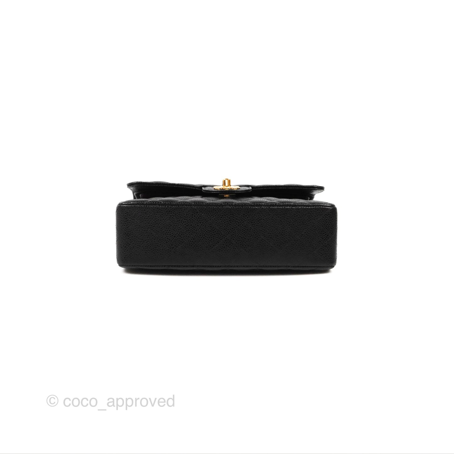 Chanel Small Classic Quilted Flap Black Caviar Gold Hardware