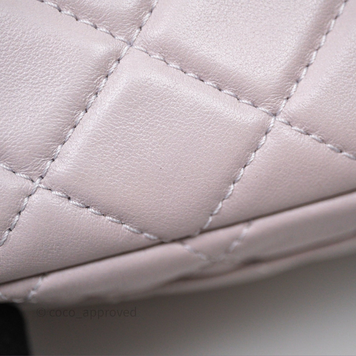 Chanel Mini Rectangular Pearl Crush Lilac Lambskin Aged Gold Hardware