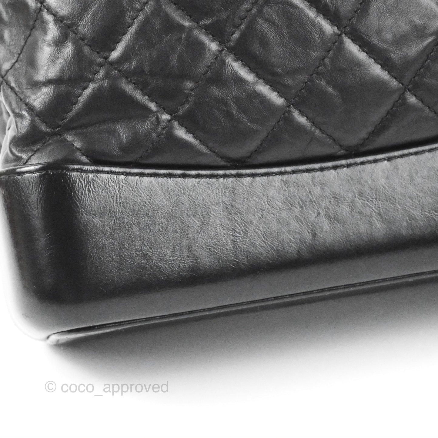Chanel Medium Gabrielle Backpack Black Aged Calfskin