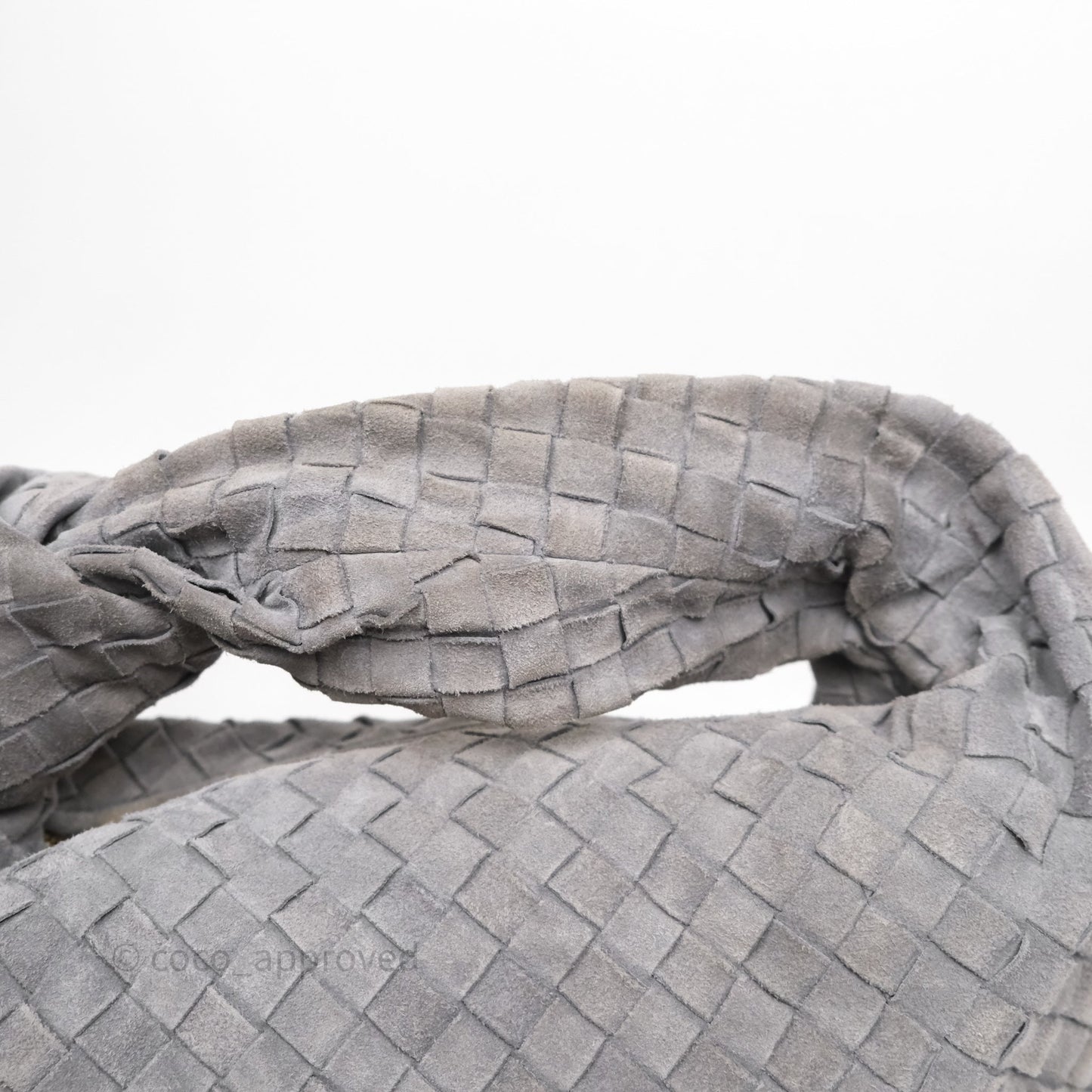 Bottega Veneta Teen Jodie Grey Intrecciato Suede