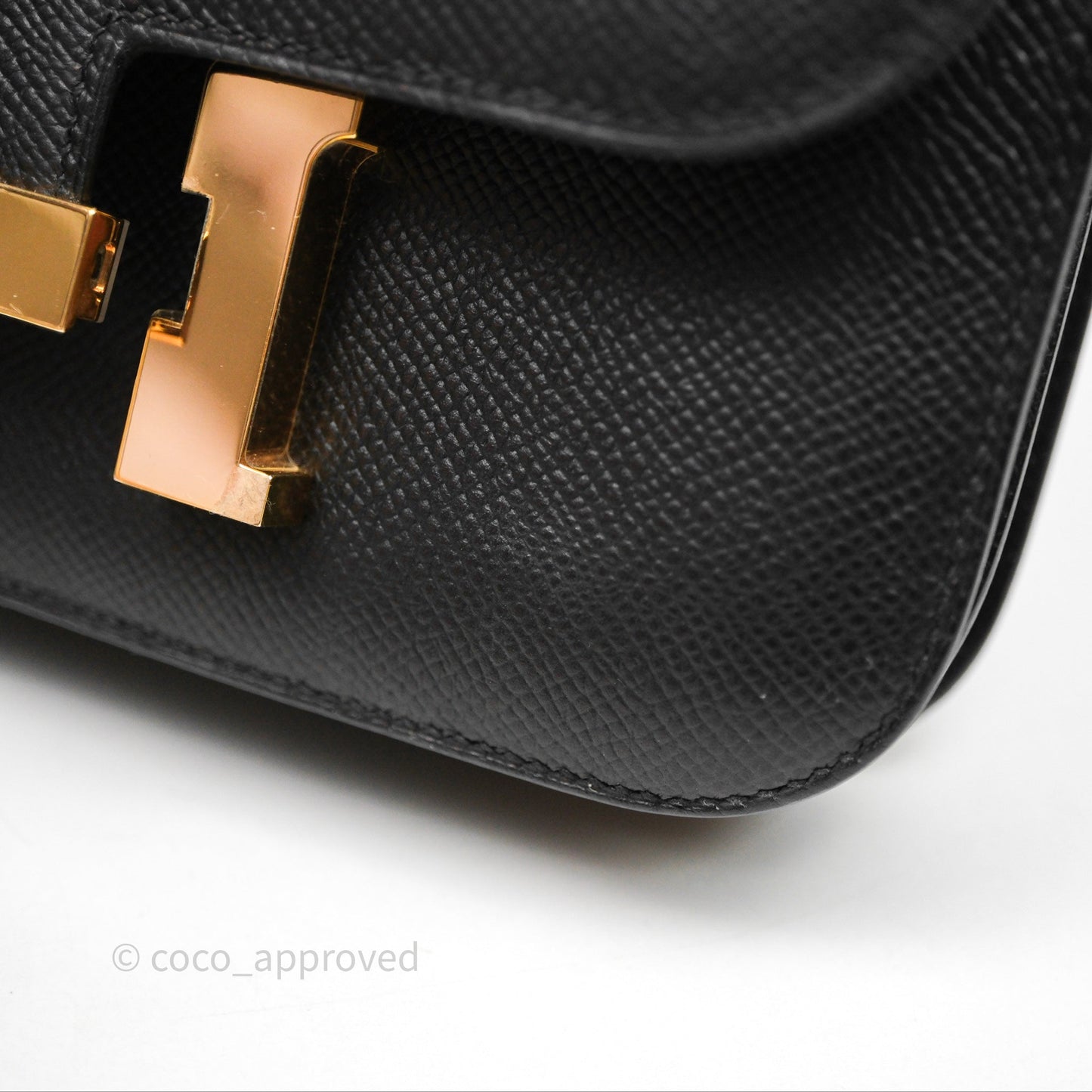 Hermès Constance Mini 18cm Black Epsom Gold Hardware