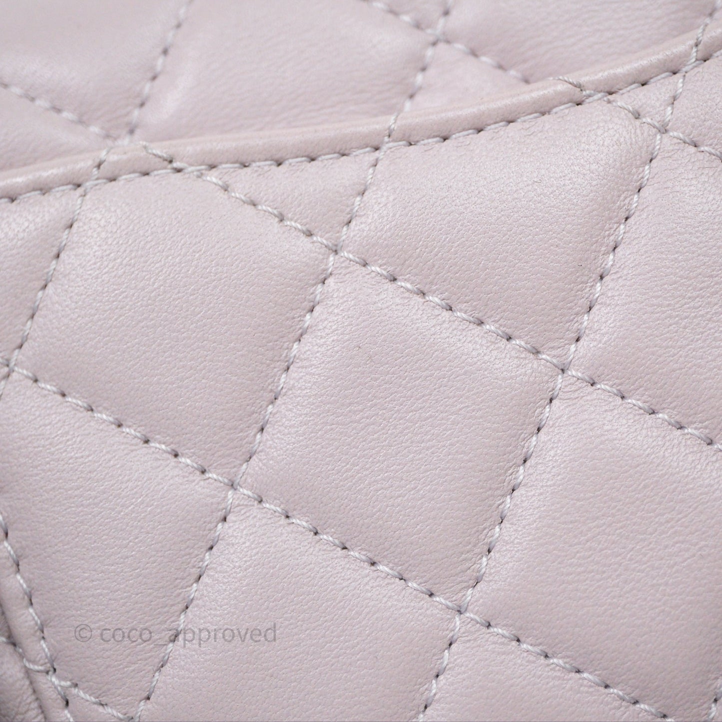 Chanel Mini Rectangular Pearl Crush Lilac Lambskin Aged Gold Hardware