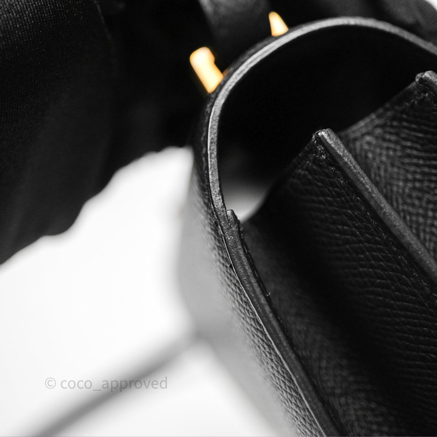 Hermès Constance Mini 18cm Black Epsom Gold Hardware