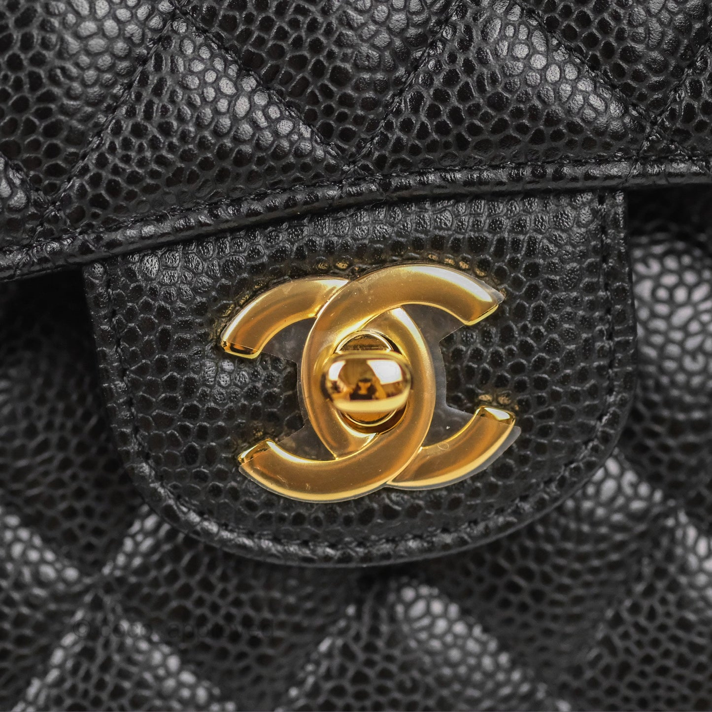 Chanel Small Classic Quilted Flap Black Caviar Gold Hardware