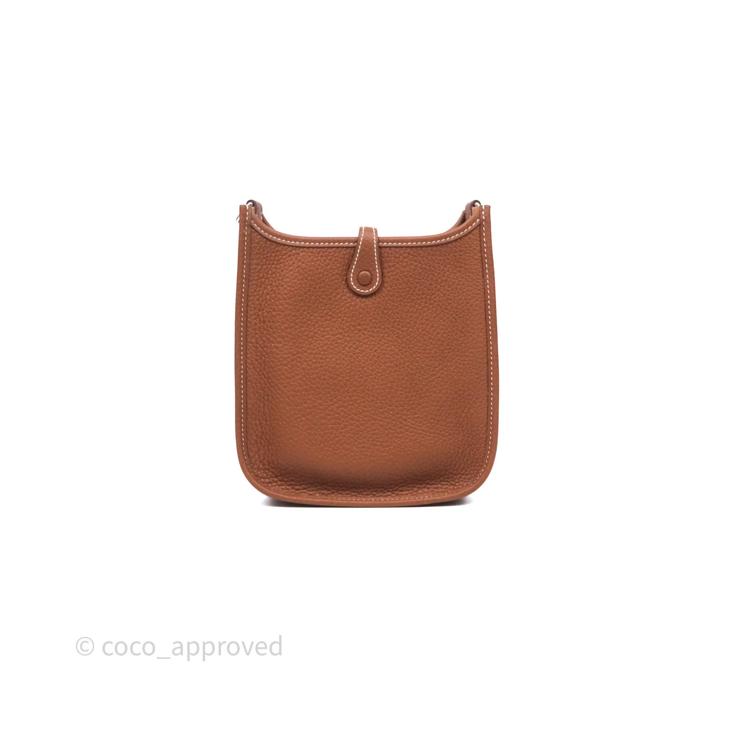 Hermès Mini Evelyne 16 Amazone Gold/ Cornaline-Blanc Clemence Palladium Hardware