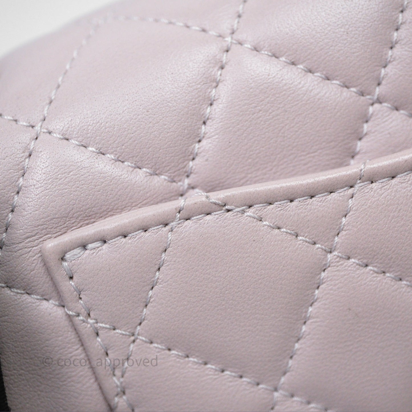 Chanel Mini Rectangular Pearl Crush Lilac Lambskin Aged Gold Hardware