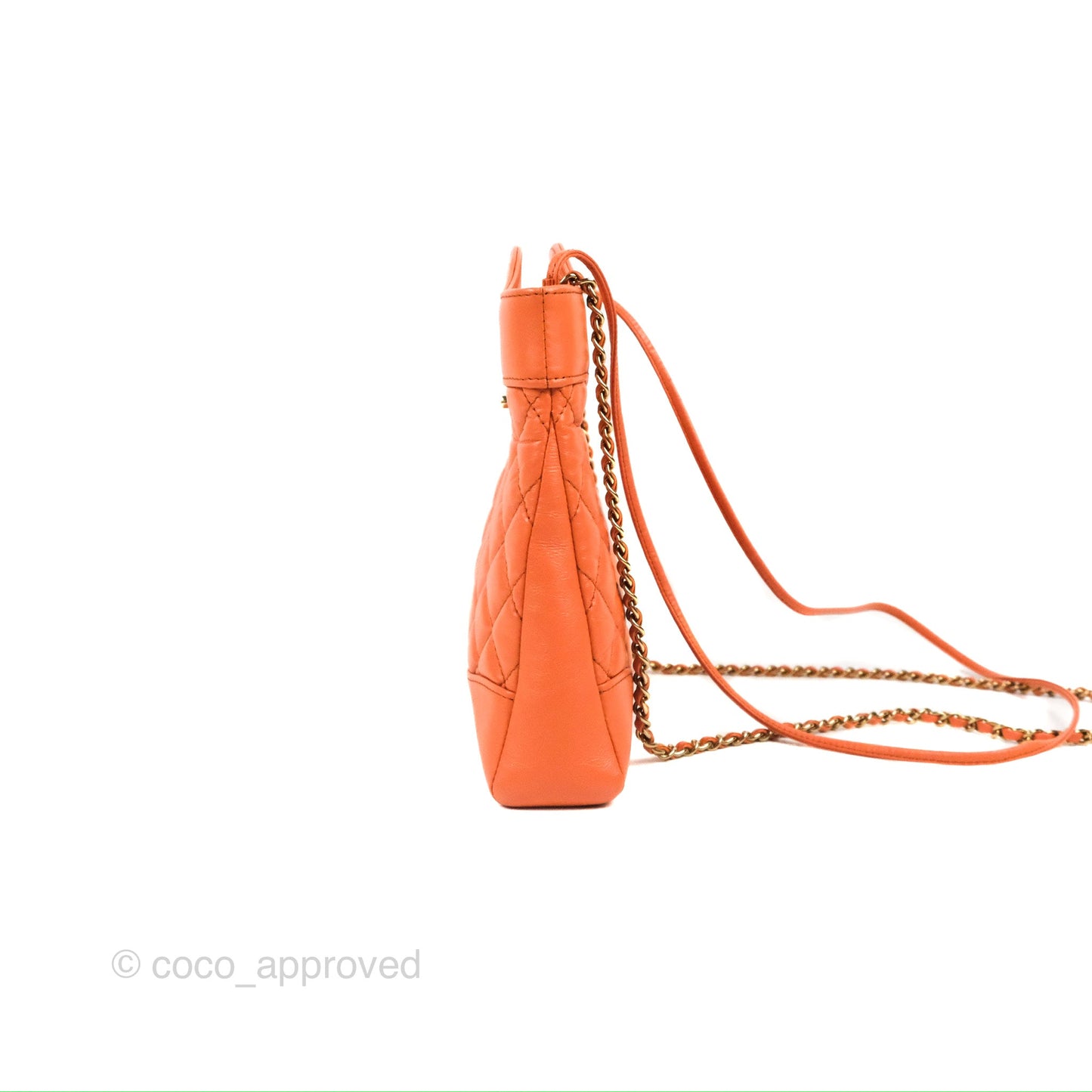 Chanel 31 Mini Salmon Orange Aged Calfskin Gold Hardware