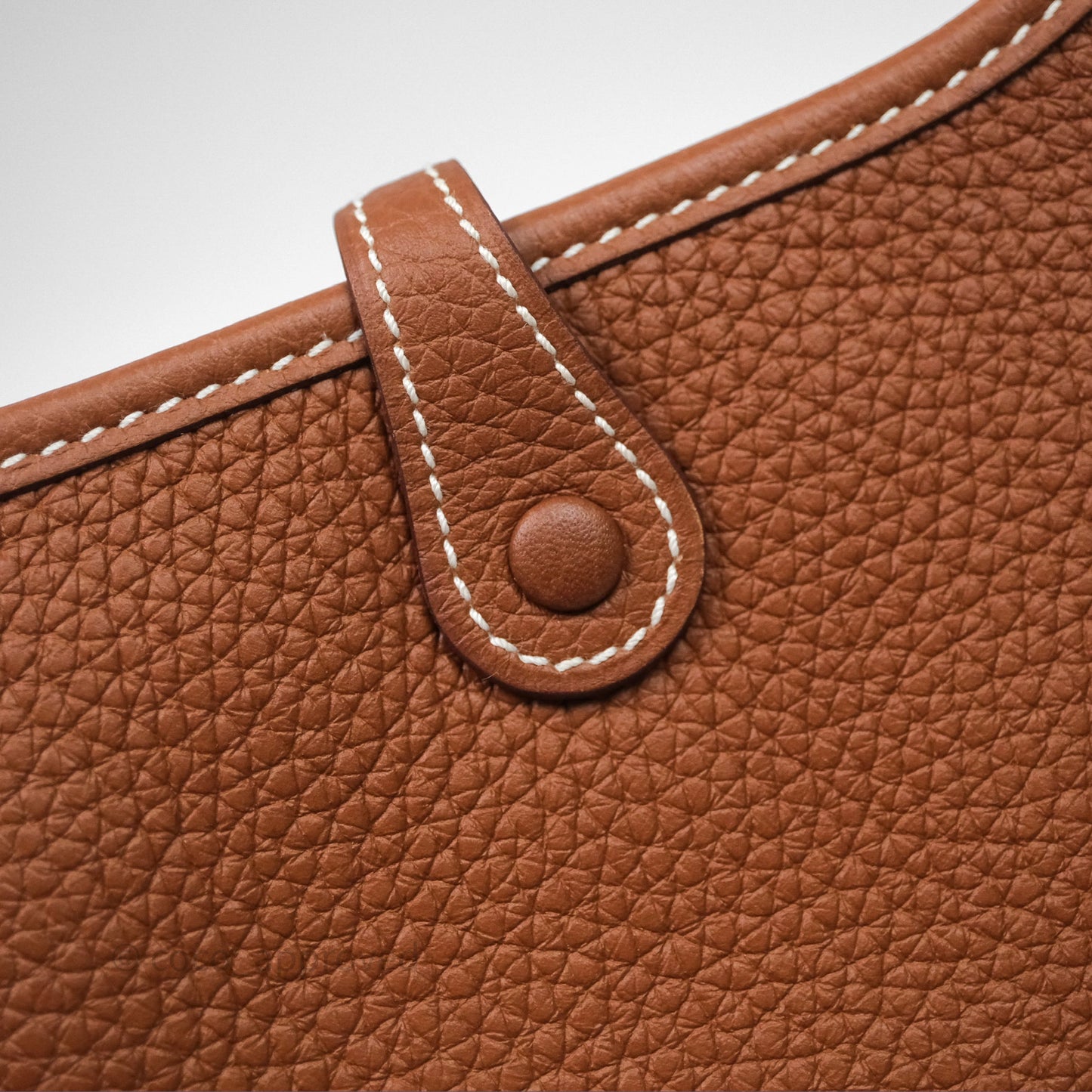 Hermès Mini Evelyne 16 Amazone Gold/ Cornaline-Blanc Clemence Palladium Hardware