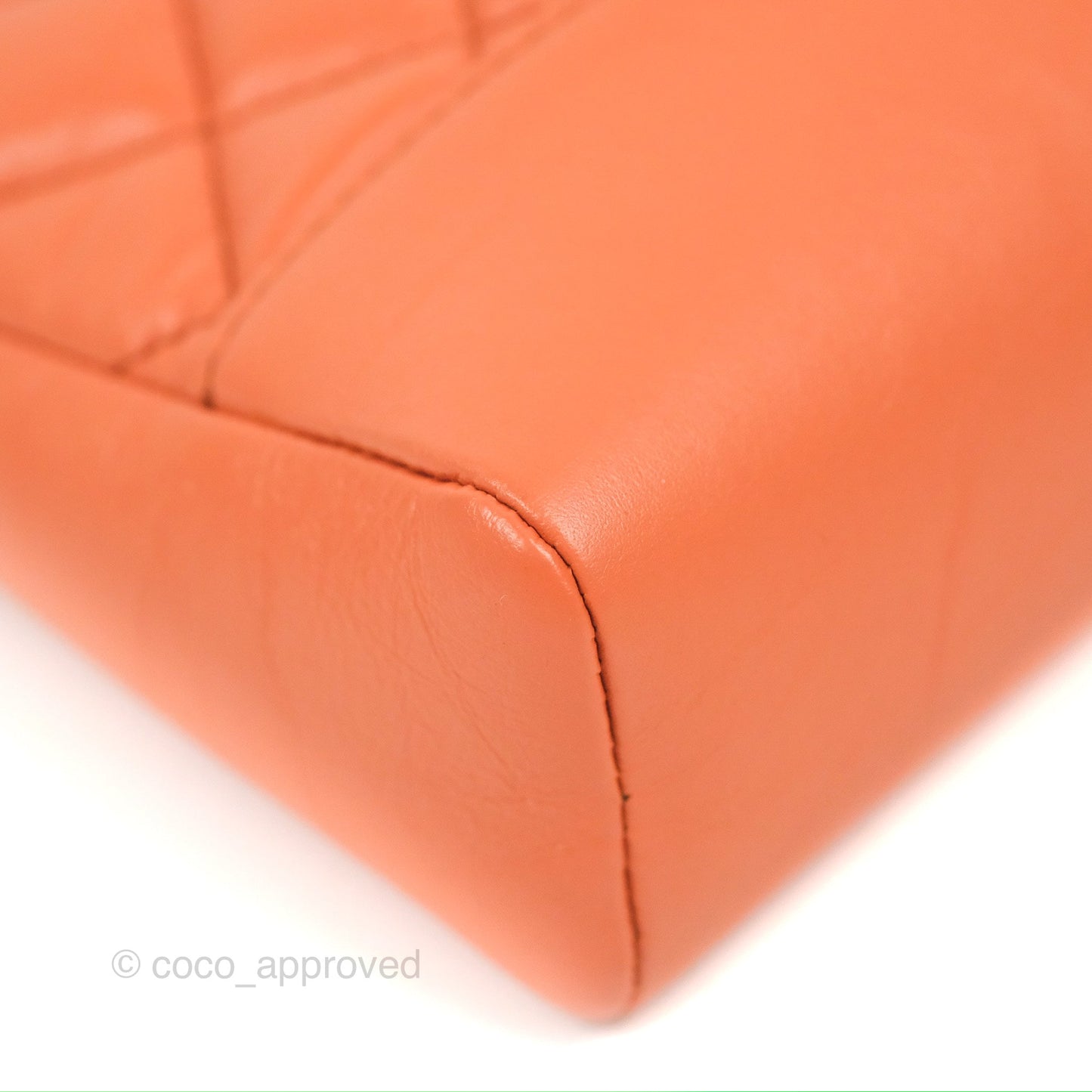 Chanel 31 Mini Salmon Orange Aged Calfskin Gold Hardware
