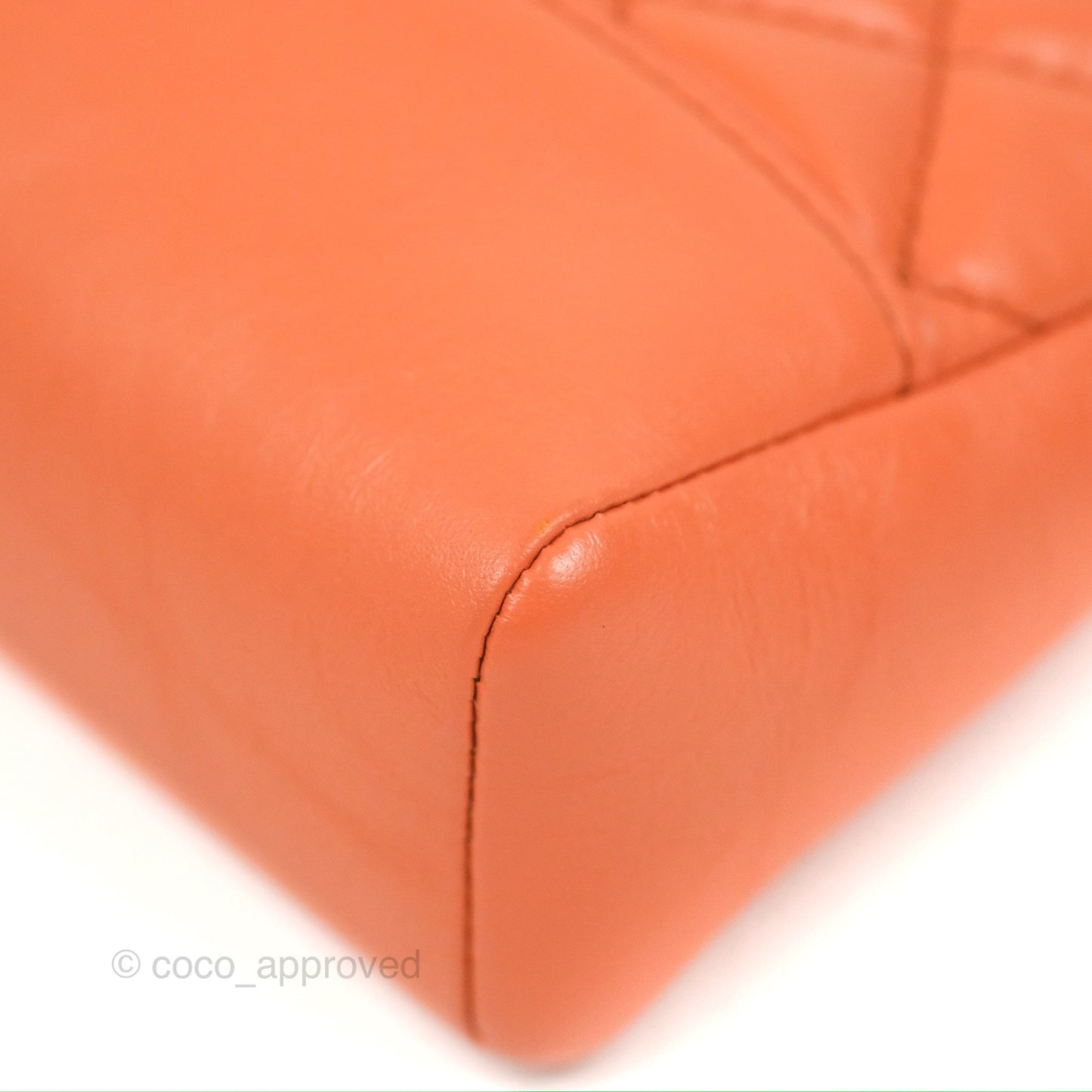 Chanel 31 Mini Salmon Orange Aged Calfskin Gold Hardware