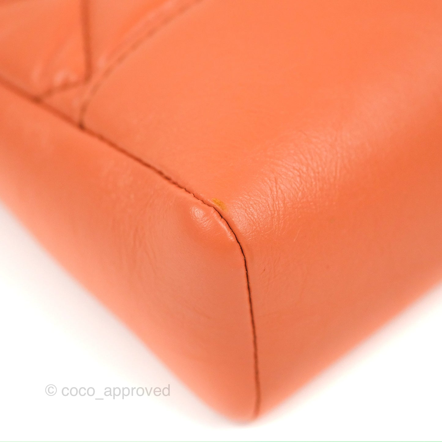 Chanel 31 Mini Salmon Orange Aged Calfskin Gold Hardware
