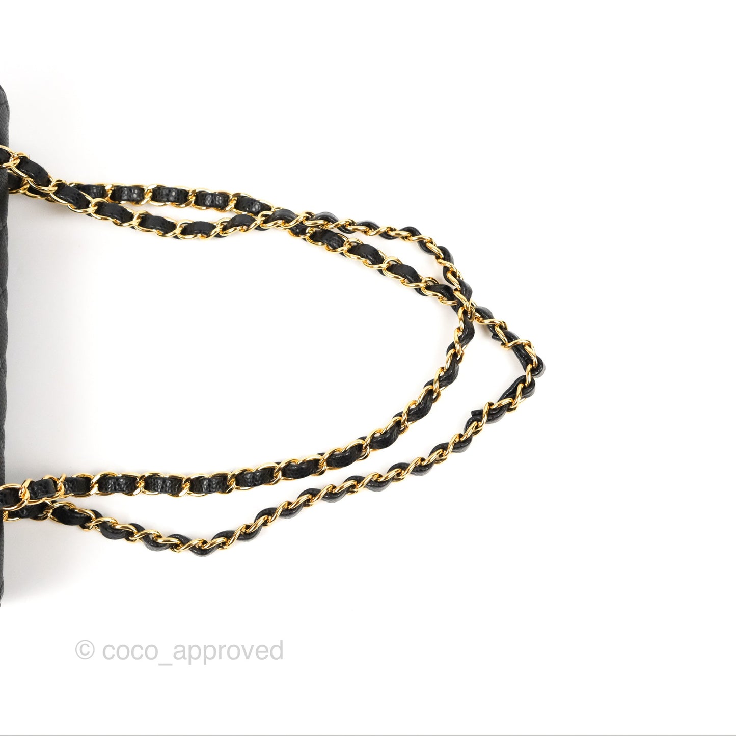 Chanel Small Classic Quilted Flap Black Caviar Gold Hardware