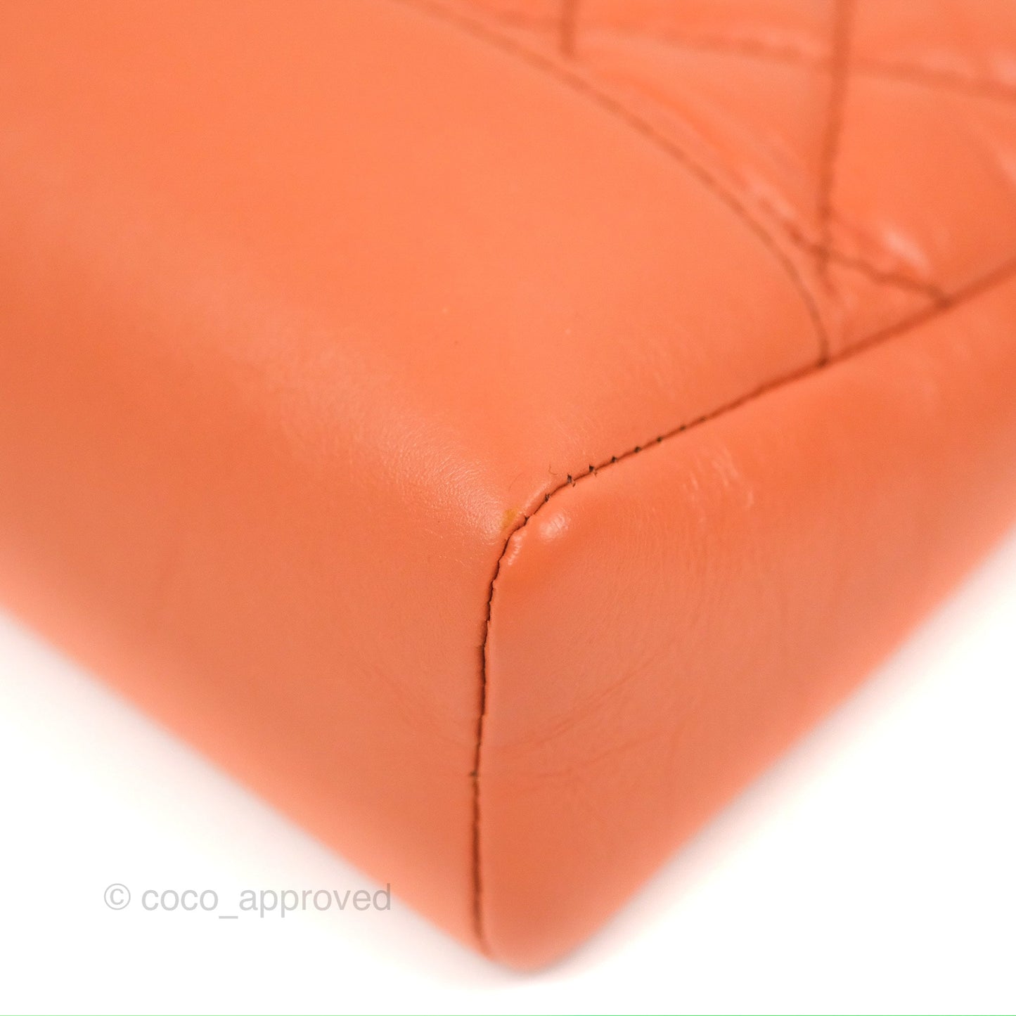 Chanel 31 Mini Salmon Orange Aged Calfskin Gold Hardware