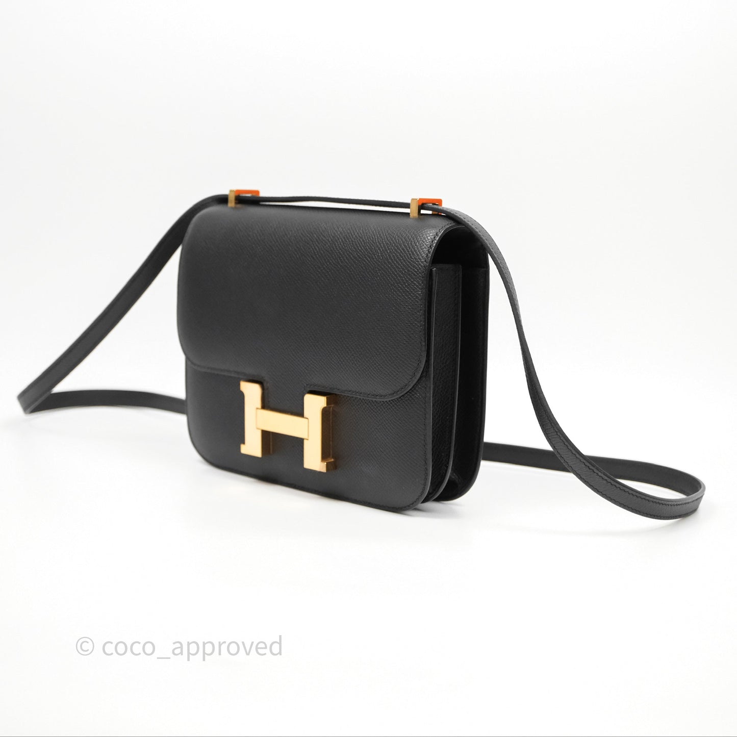 Hermès Constance Mini 18cm Black Epsom Gold Hardware