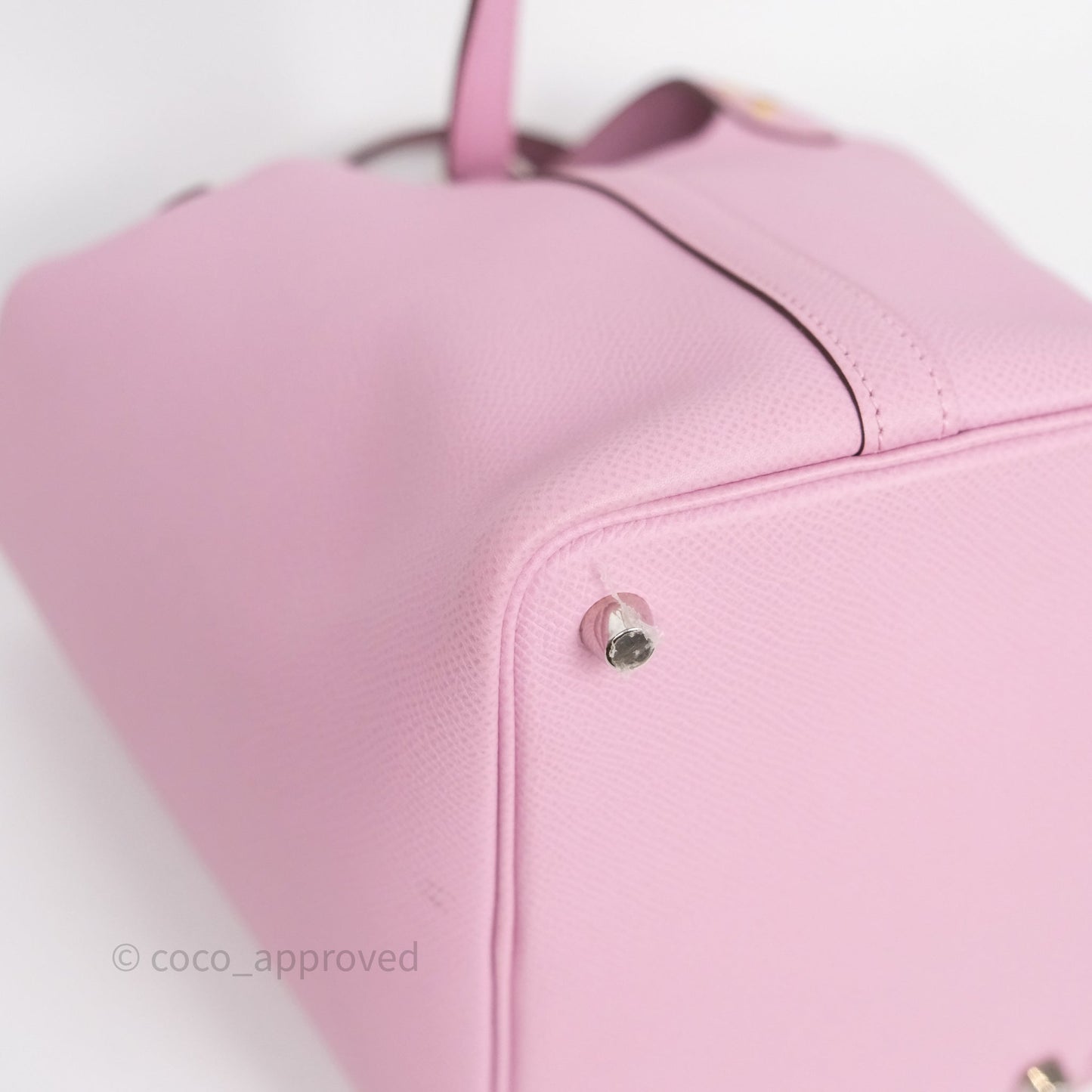 Hermès Tressage De Cuir Picotin Lock 18 Mauve Sylvestre X9/ Jaune de Naples 9O/Rouge H 55 Epsom Palladium Hardware
