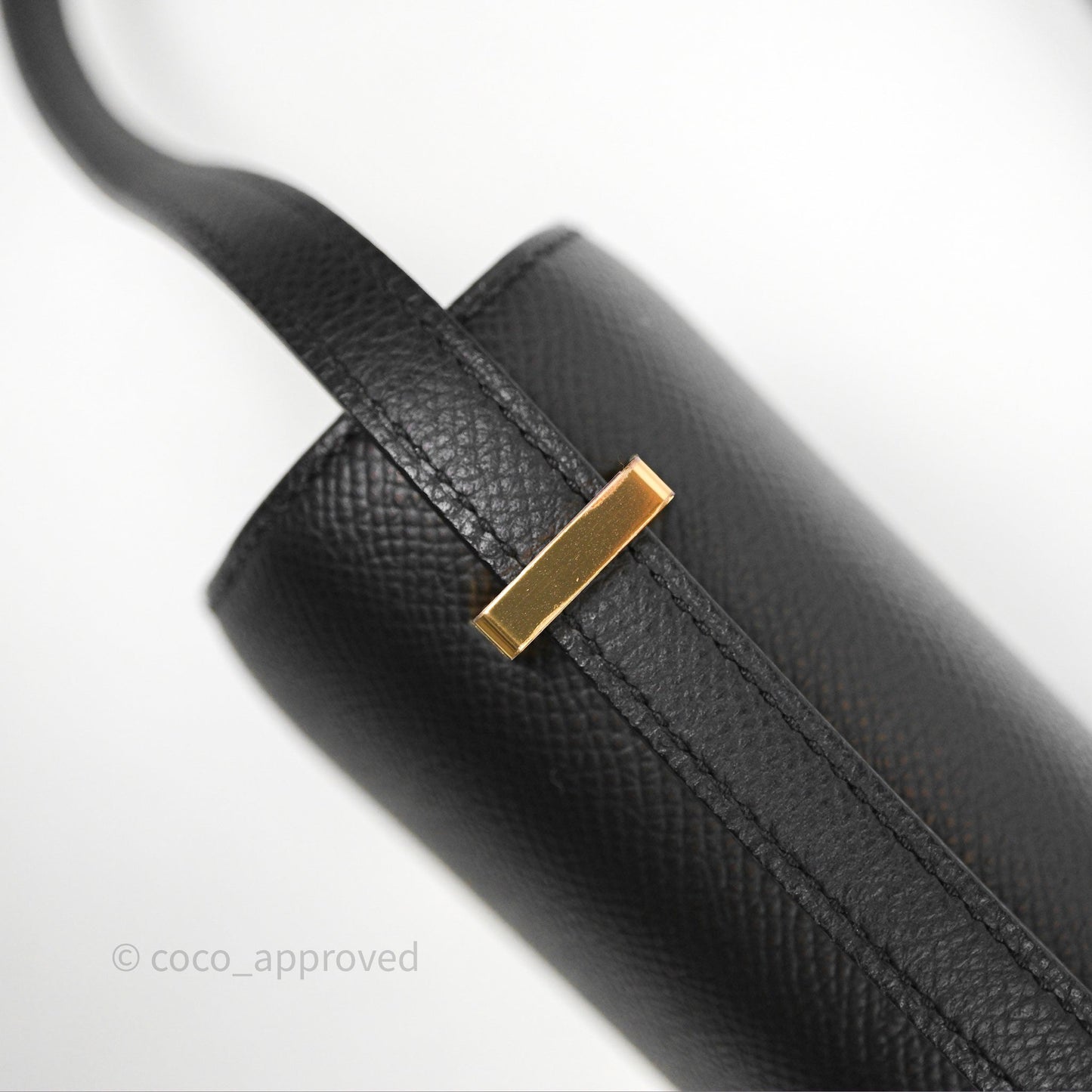 Hermès Constance Mini 18cm Black Epsom Gold Hardware