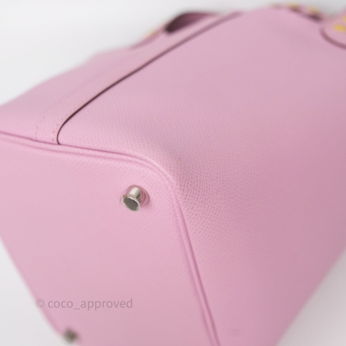 Hermès Tressage De Cuir Picotin Lock 18 Mauve Sylvestre X9/ Jaune de Naples 9O/Rouge H 55 Epsom Palladium Hardware