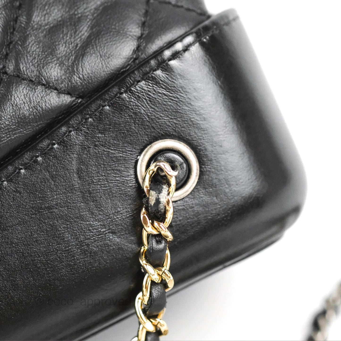 Chanel Medium Gabrielle Backpack Black Aged Calfskin