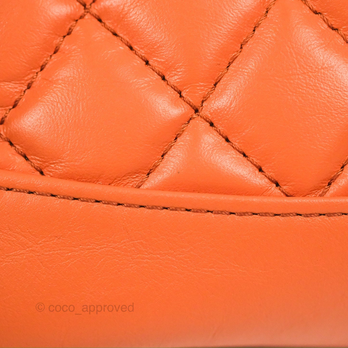 Chanel 31 Mini Salmon Orange Aged Calfskin Gold Hardware
