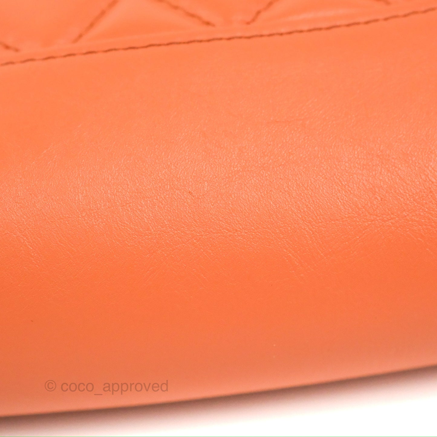 Chanel 31 Mini Salmon Orange Aged Calfskin Gold Hardware