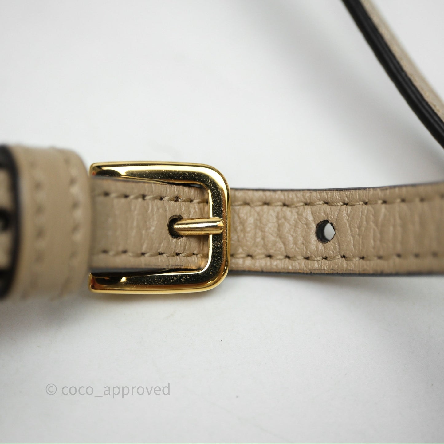 Gucci Horsebit 1955 Mini Bag Beige/White GG Supreme Canvas